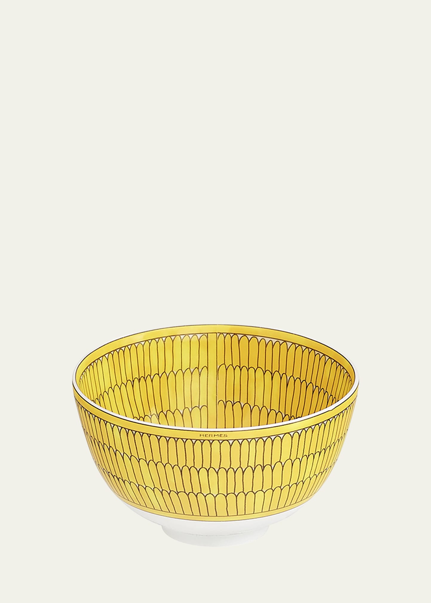 Hermes Soleil D' Small Bowl, 7.4 Oz. In Yellow