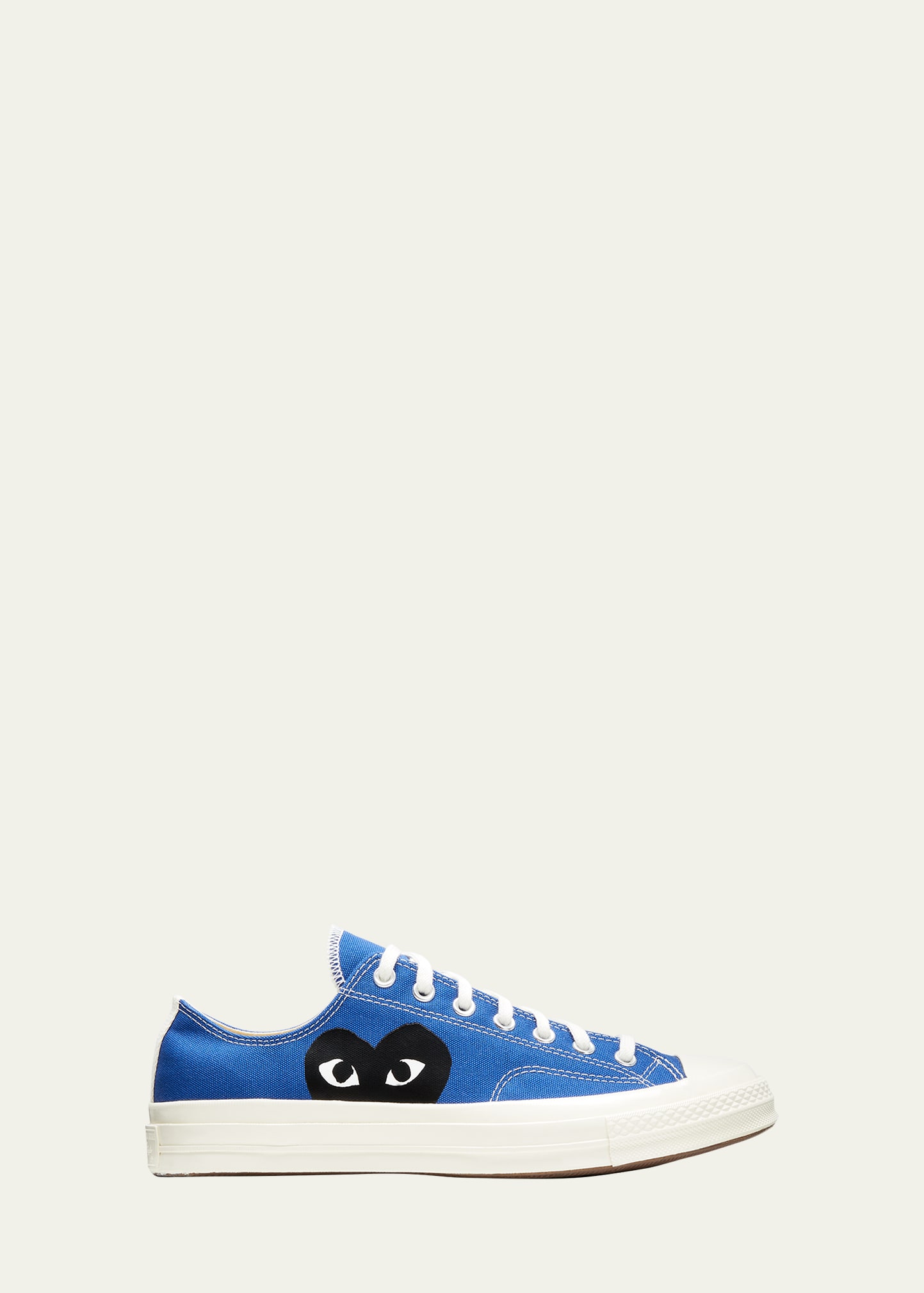 Shop Comme Des Garçons Play X Converse Chuck Taylor Canvas Low-top Sneakers In Blue