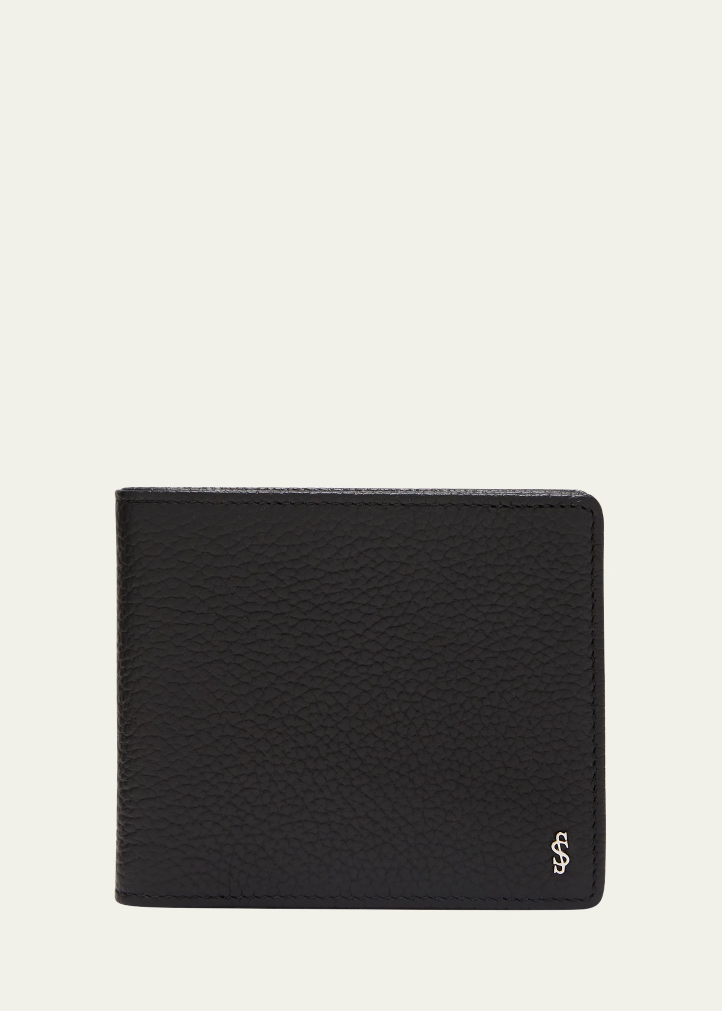 Serapian Men's Cachemire Leather Billfold Wallet In Black