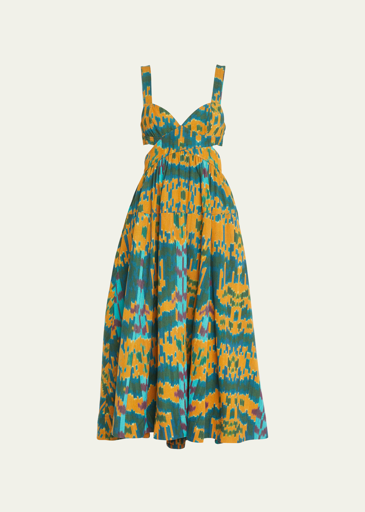 Ulla Johnson Women's Sarika Handloom Cotton Midi Dress In Print ModeSens