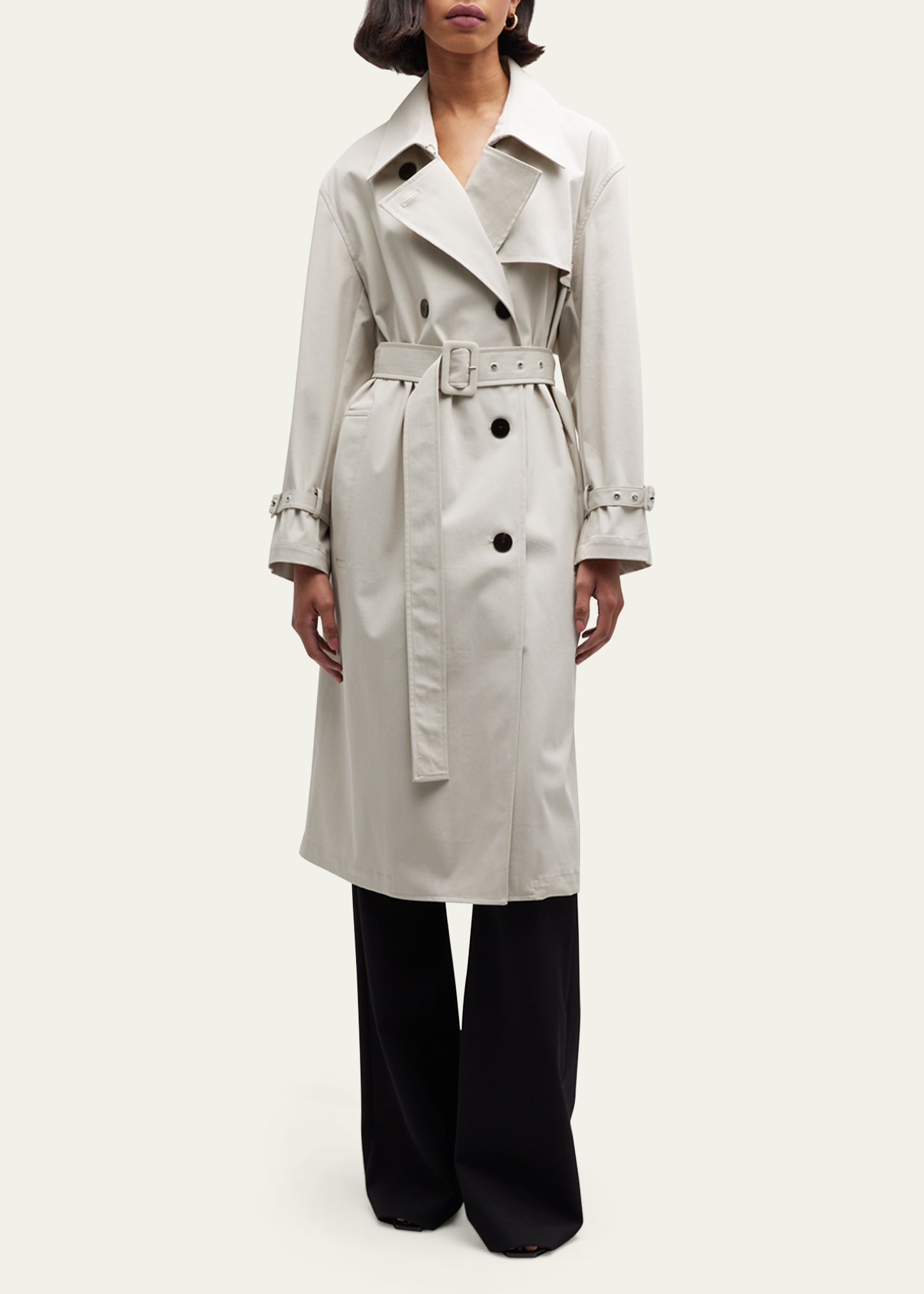 Theory Double Breasted Trench Coat Smart Closet