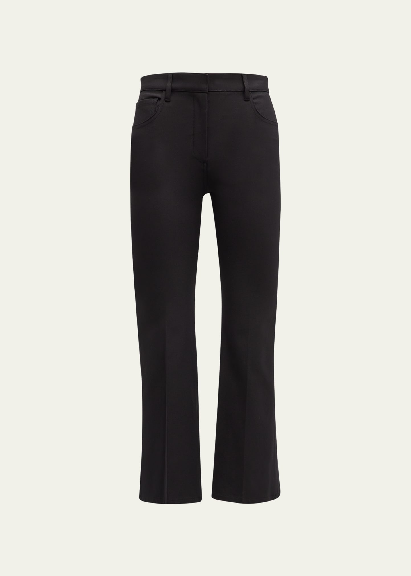 Theory Five-pocket Kick Flare Pants In Blk
