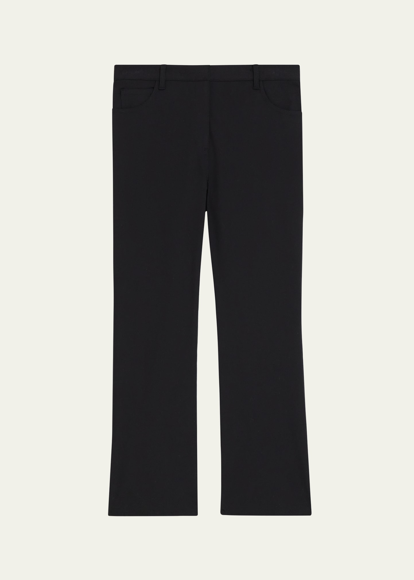 Theory Five-pocket Kick Flare Pants In Blk