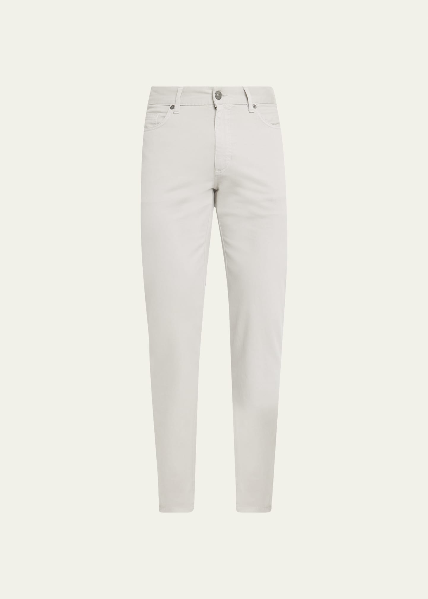 Zegna Classic Comfort Five-pocket Jeans In Lt Gry Sld