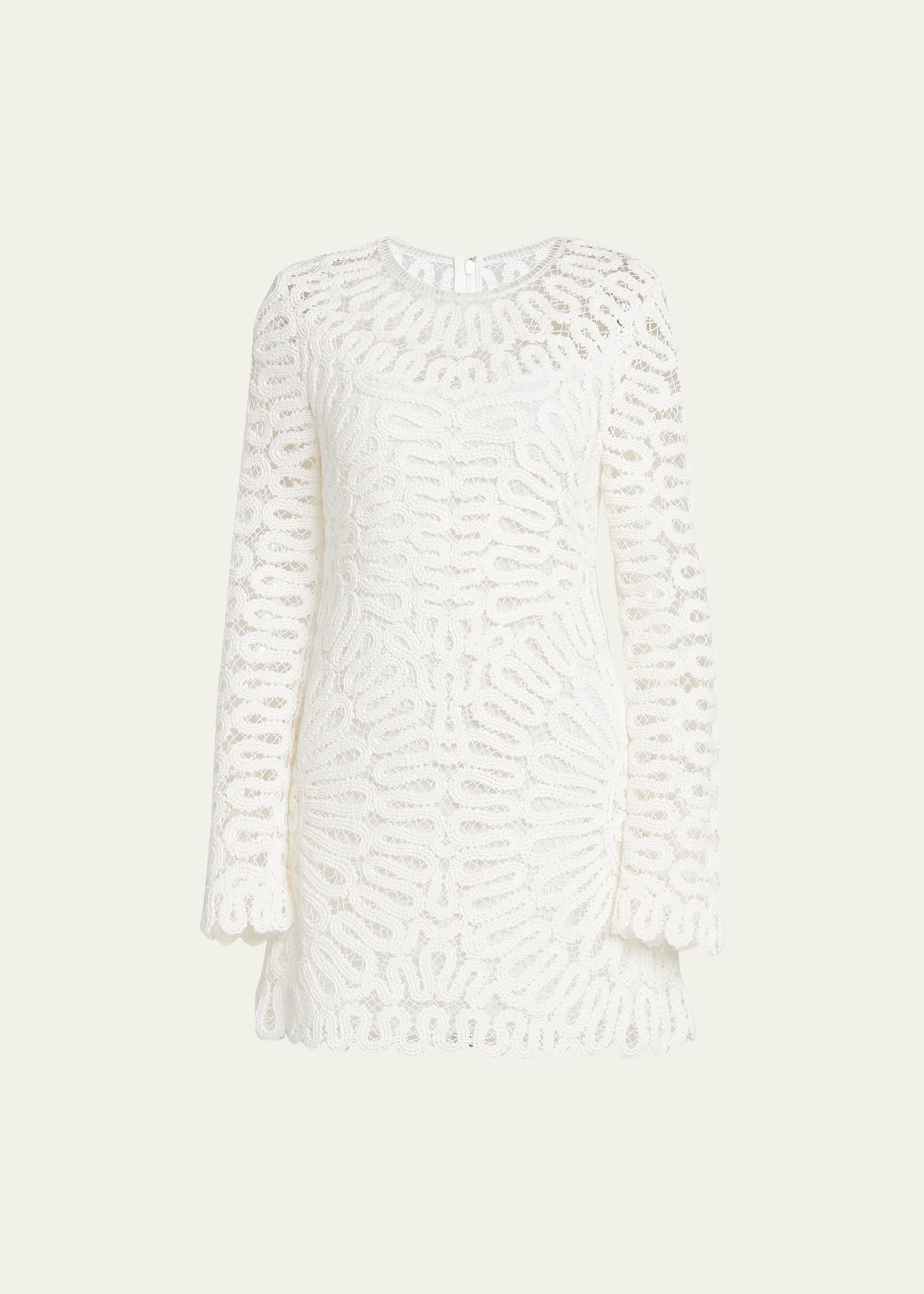 Shop Jonathan Simkhai Mccall Cage Crochet Mini Dress In White