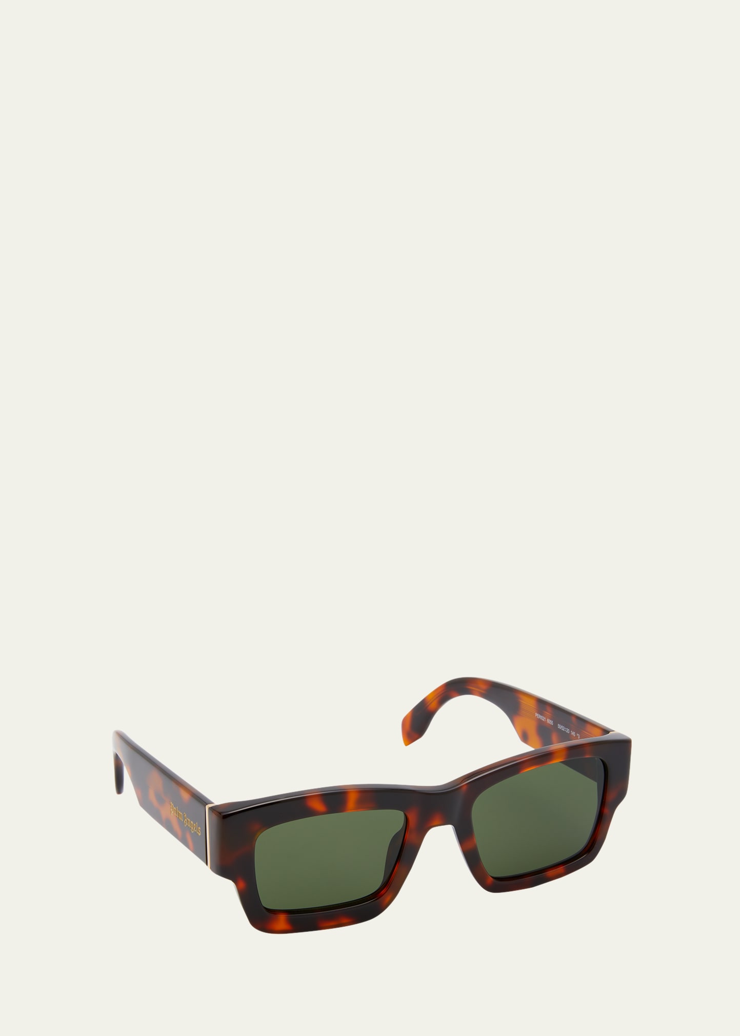 PALM ANGELS MEN'S MURRAY ACETATE SQUARE SUNGLASSES