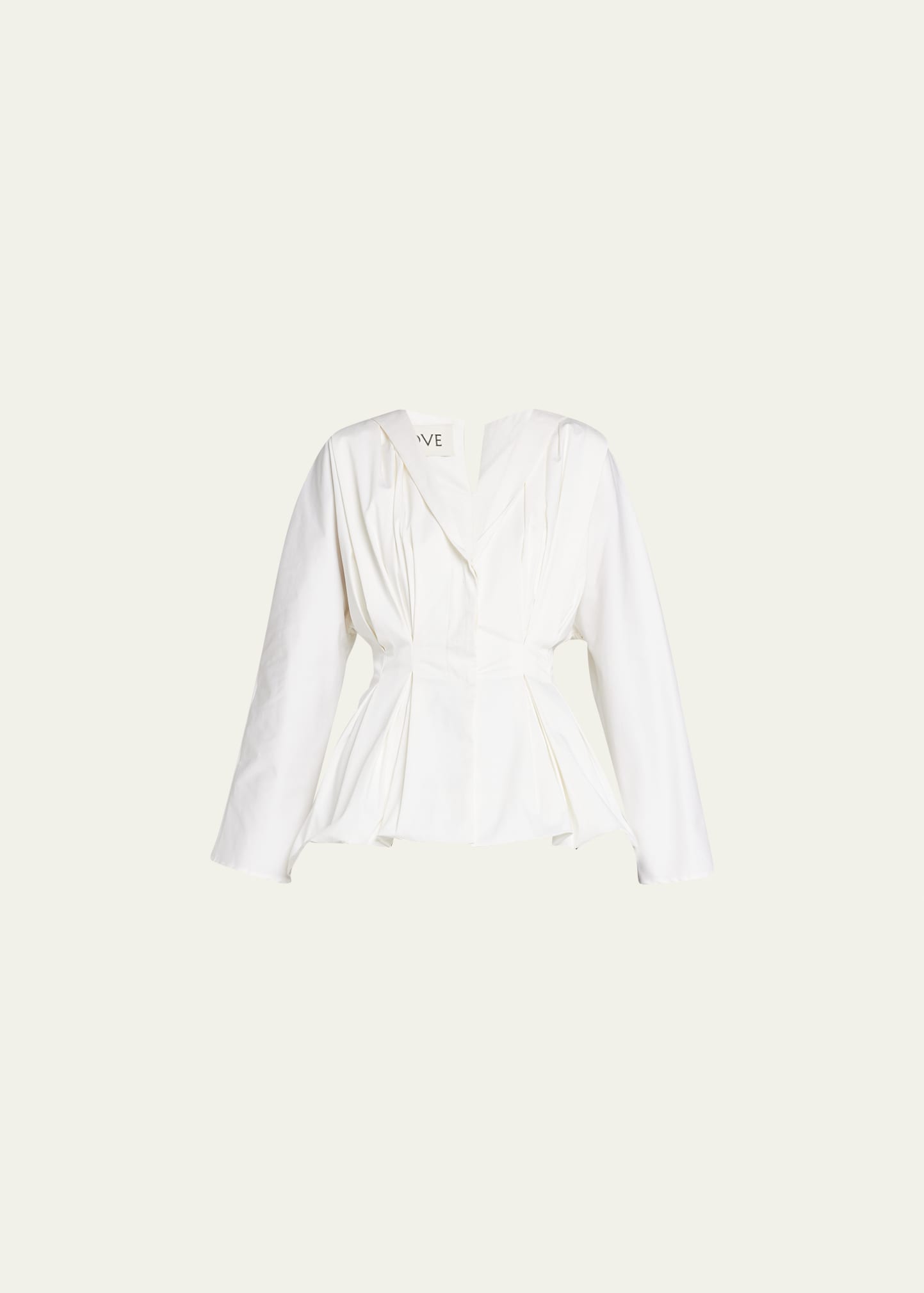 Tove Ebba Pleated Top In Ivory