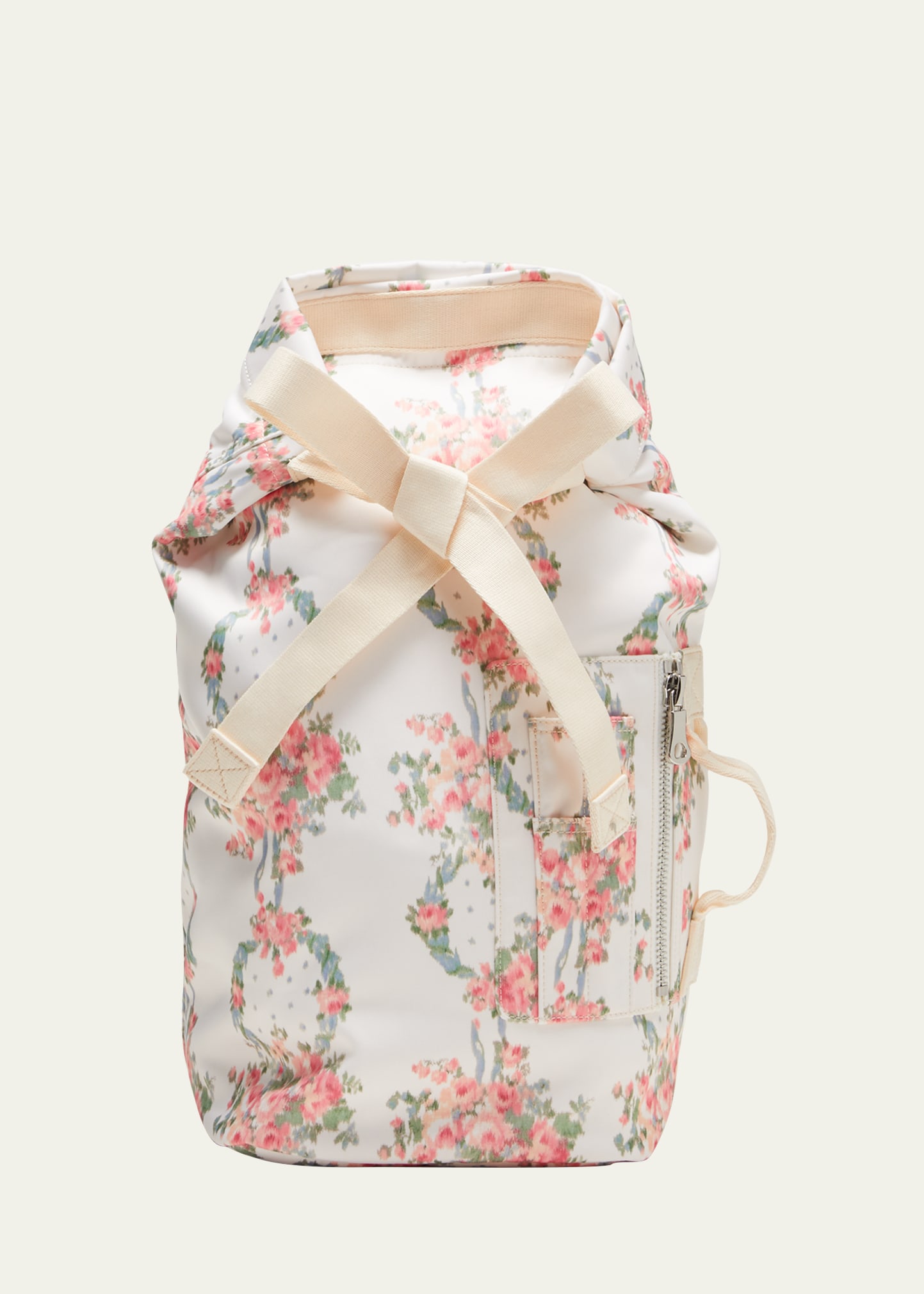 Simone Rocha Small Bow Tie Fashion Backpack In Neutrals