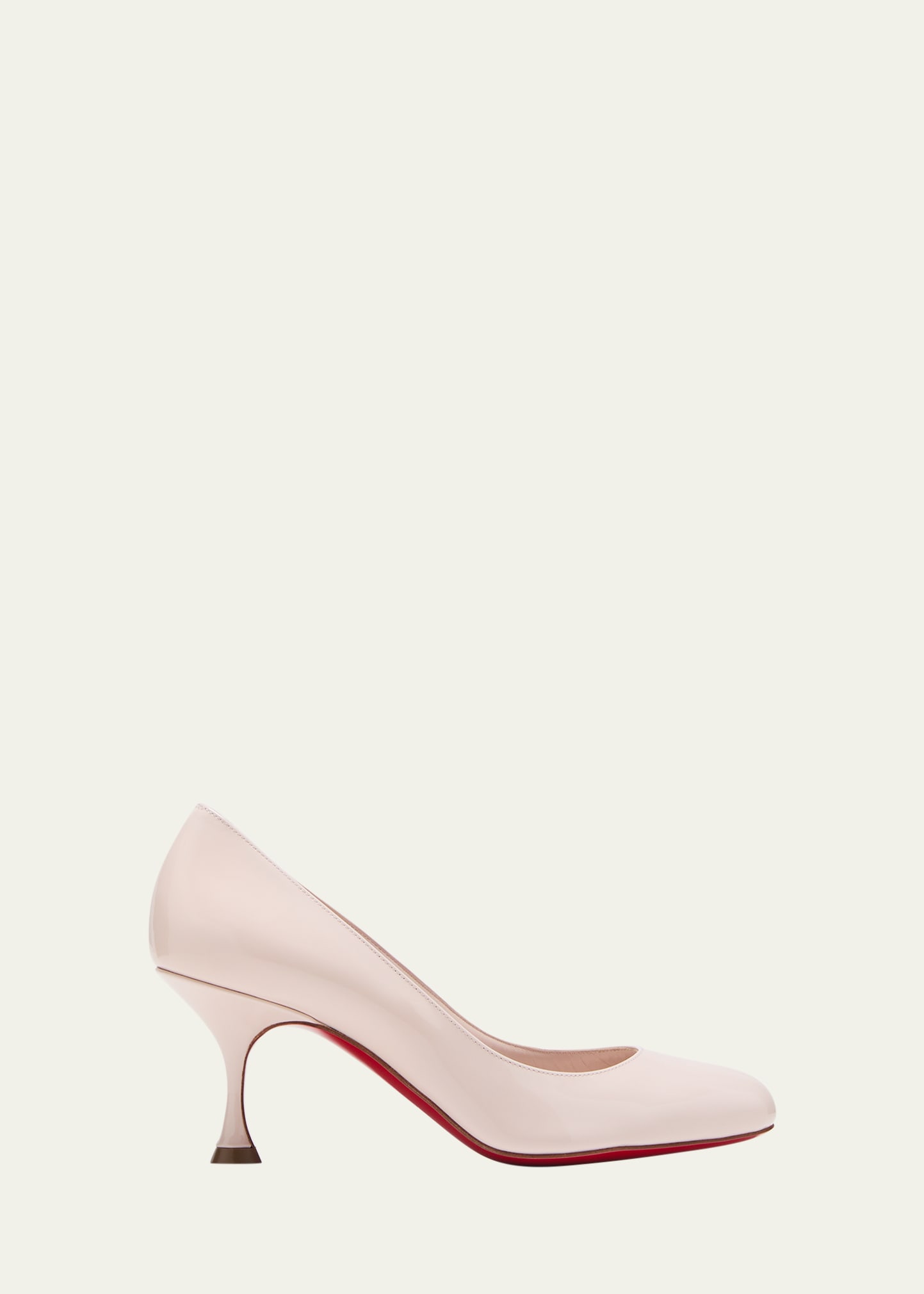 Christian Louboutin 70mm Stella Patent Leather Pumps In Lechelin Leche