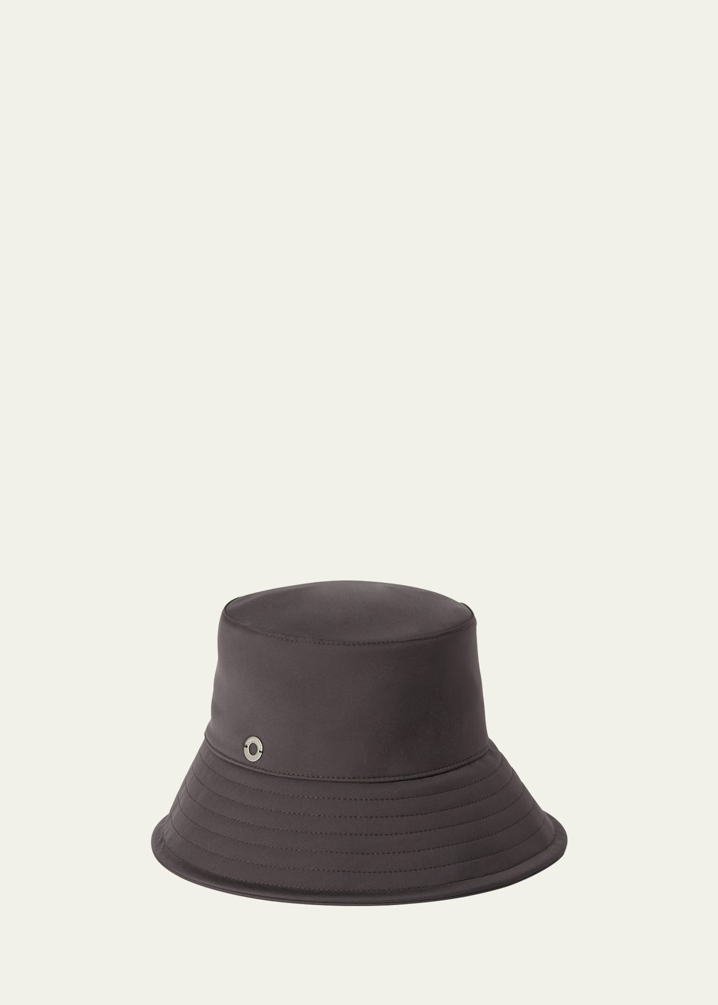 Loro Piana Zita Twill Bucket Hat In H339 Black Coffee