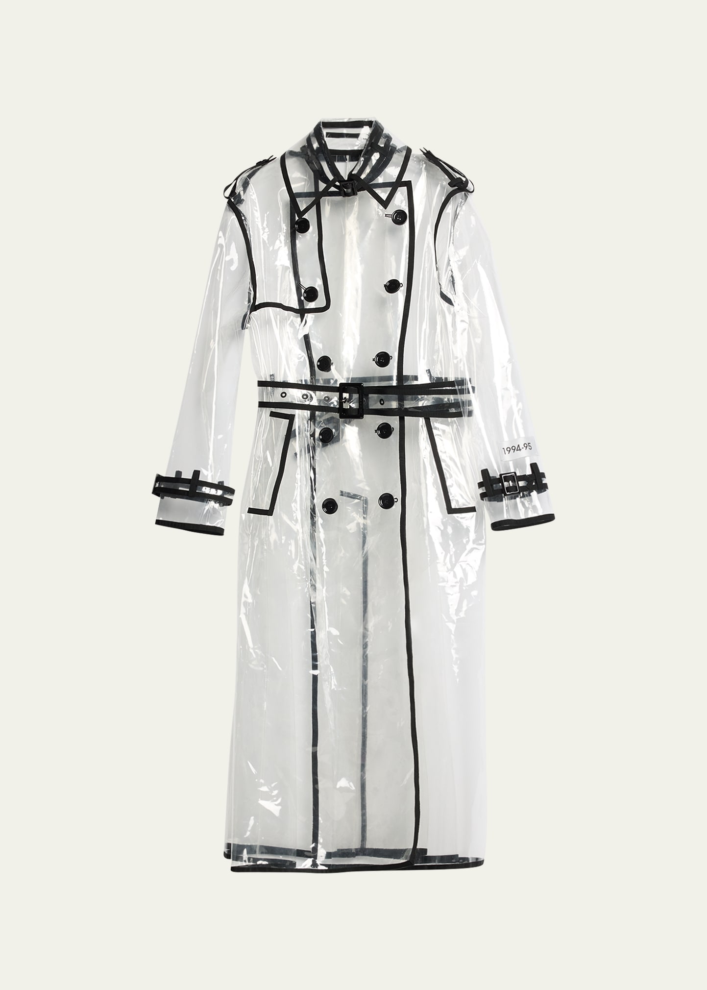 Dolce & Gabbana Kim Transparent Design Trench Coat - Women's - Cotton/acetate/polyurethane In Trasparent