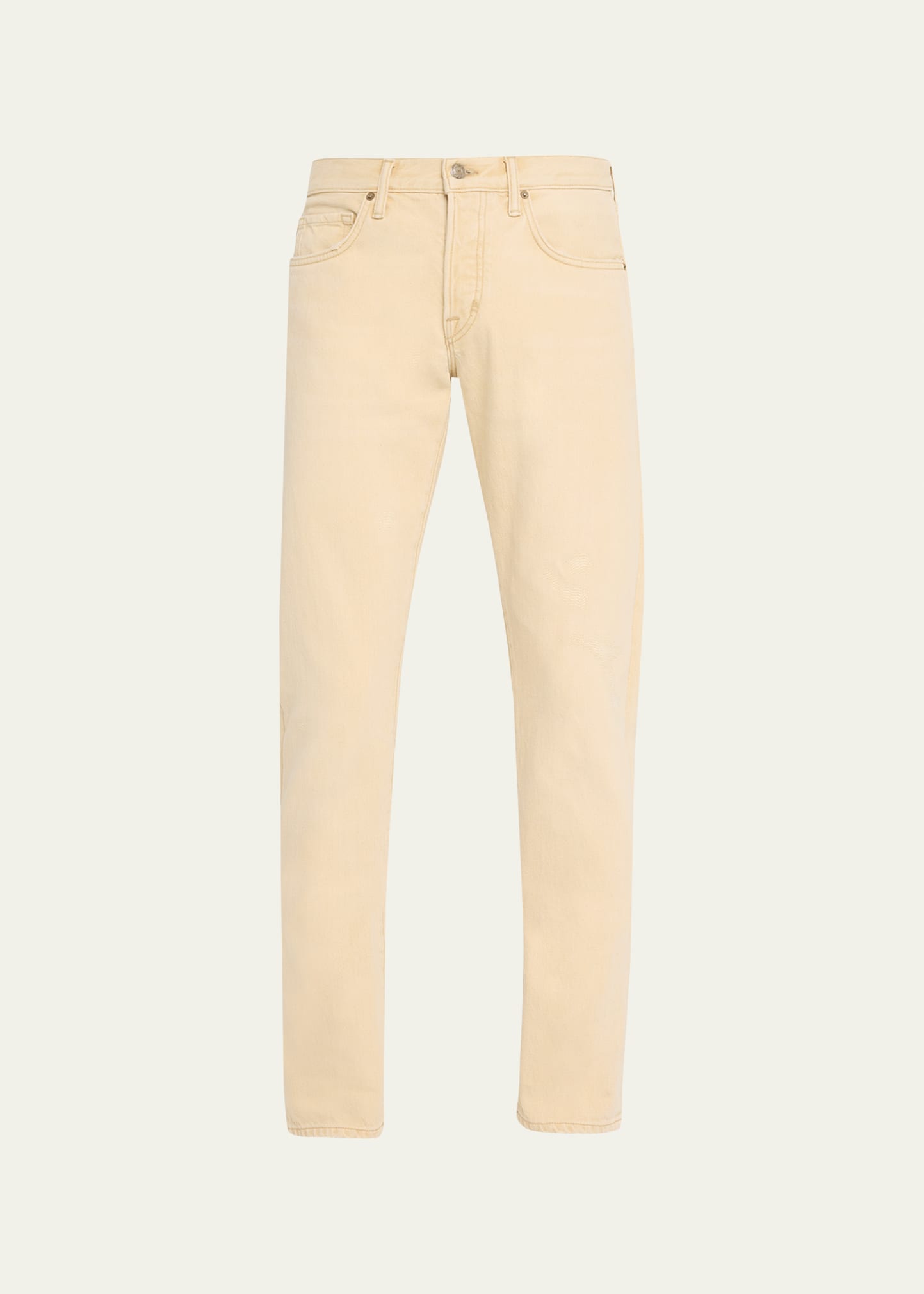 Tom Ford Men's Slim Fit 5-pocket Pants In Oat