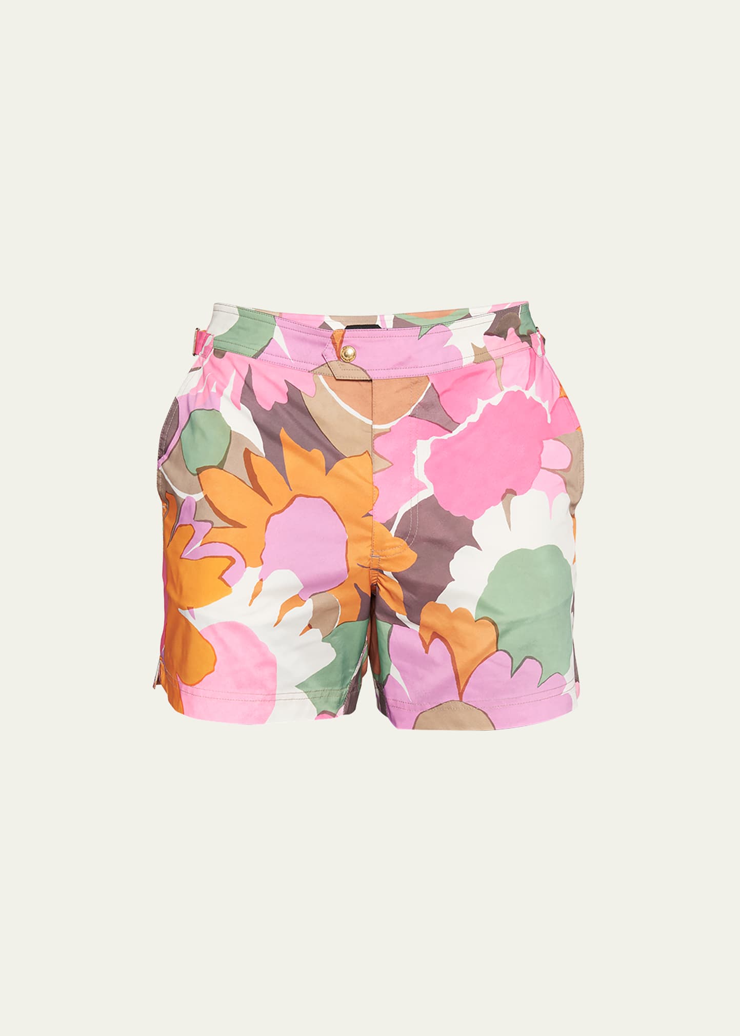Tom Ford Men's Bold Daisy Swim Shorts In Bold Daisy