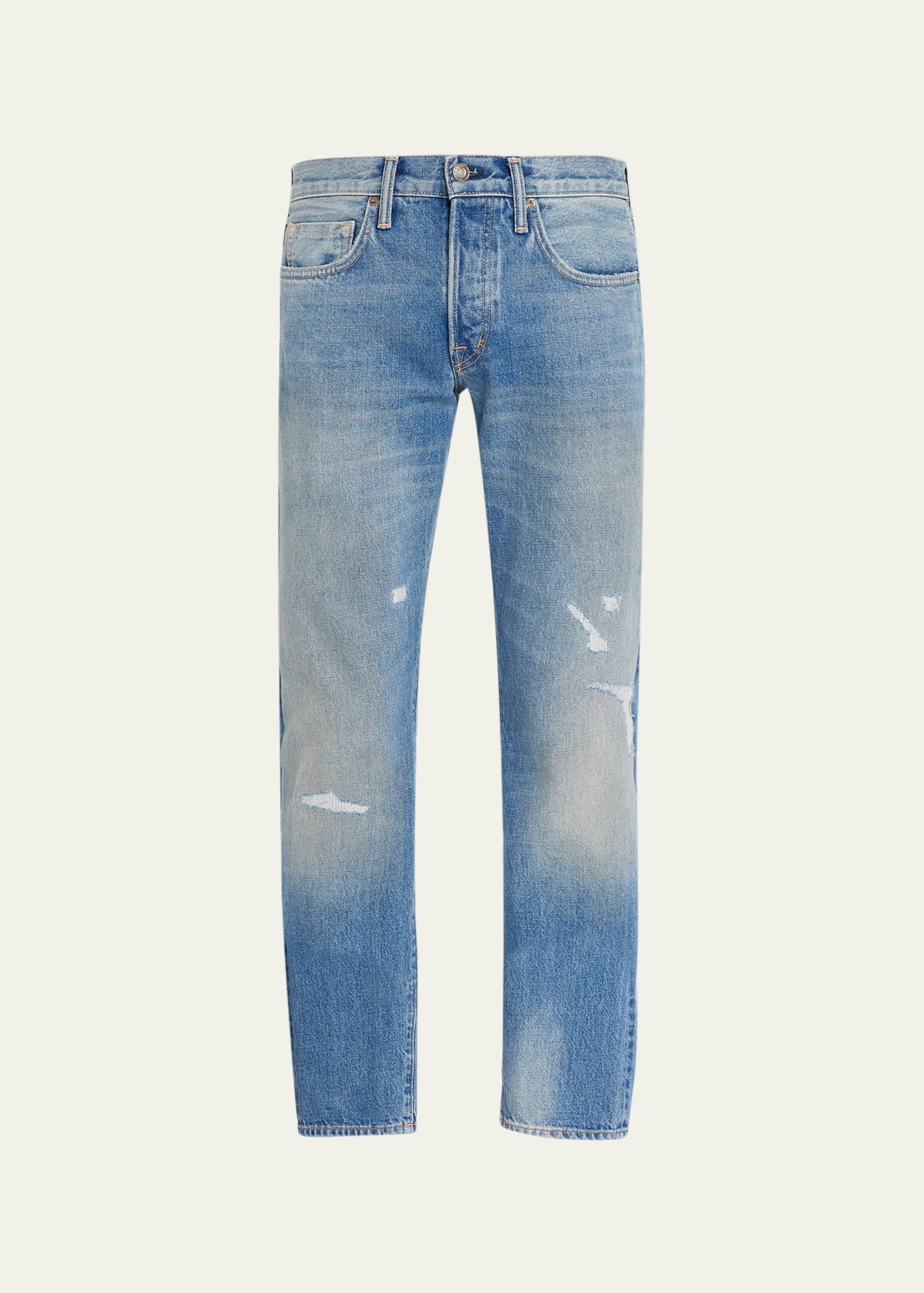 Men's Slim Fit Distressed Jeans