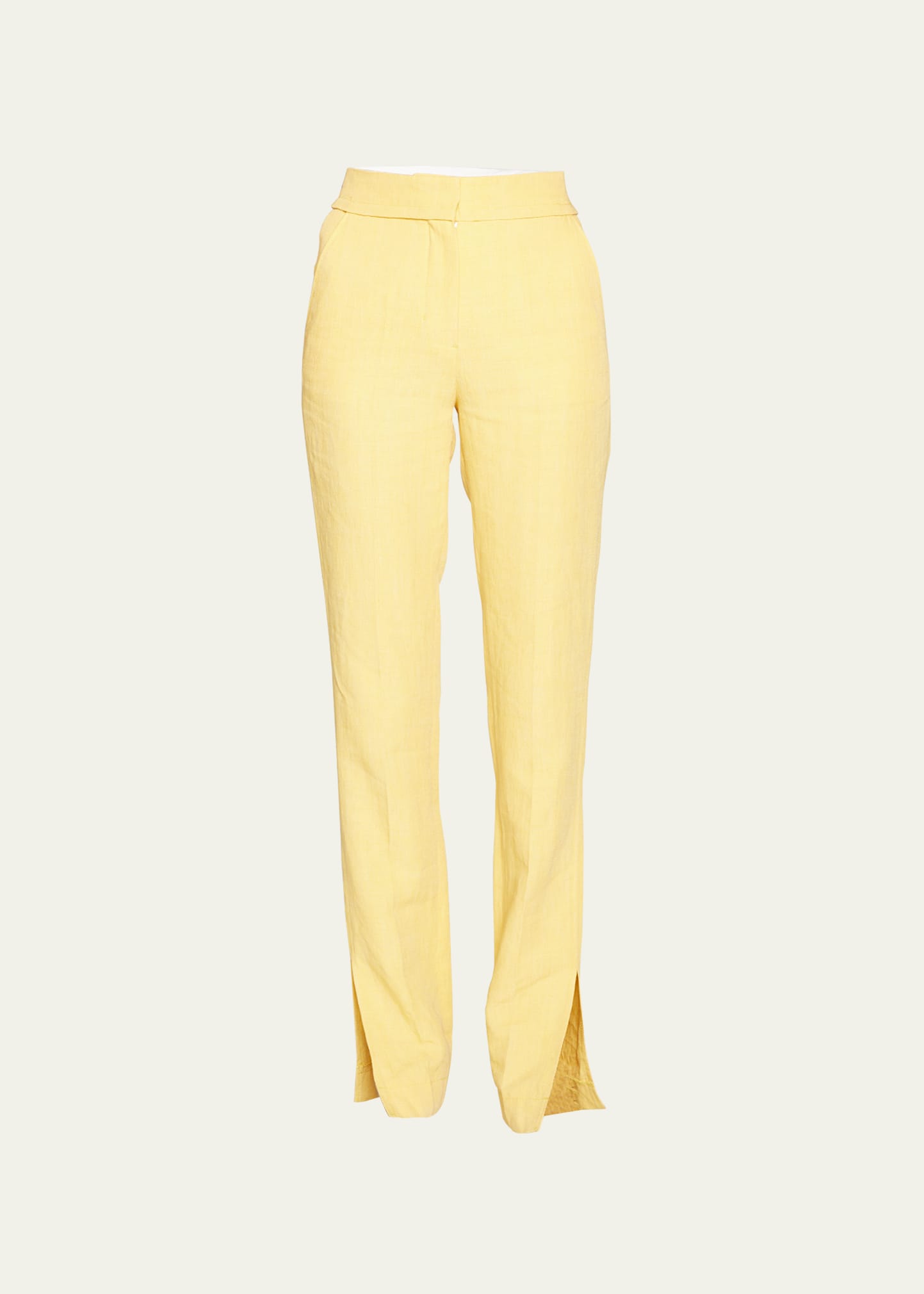 Jacquemus Le Pantalon Tibau In Yellow