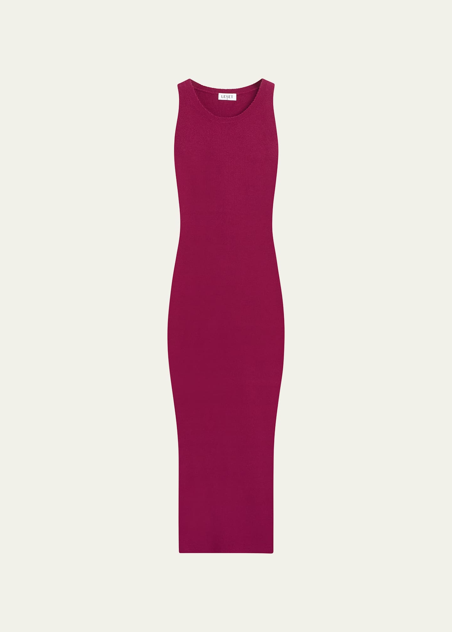 Grace Sleeveless Rib-Knit Midi Bodycon Dress