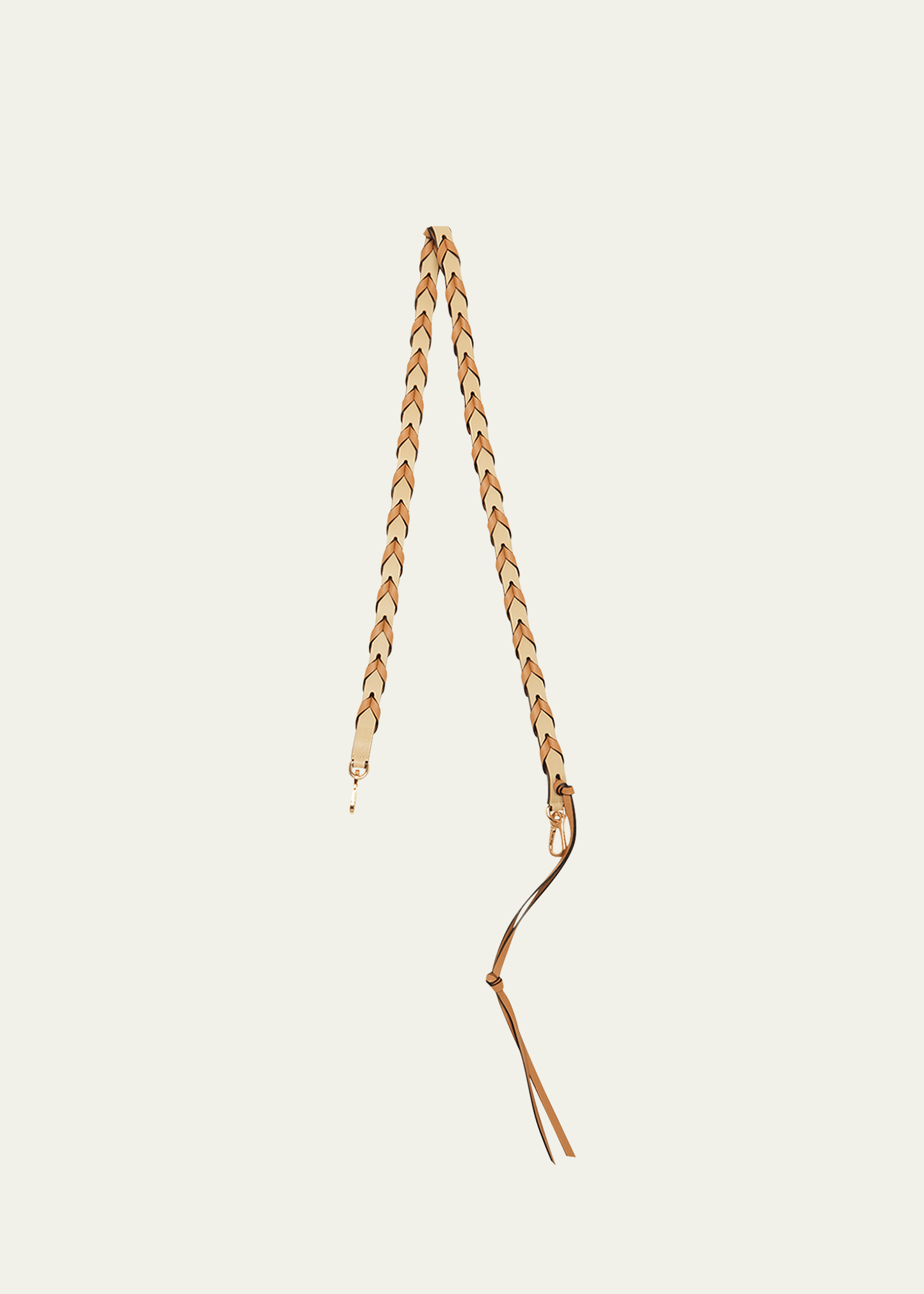 Loewe Braided Leather Shoulder Strap In 4845 Dark Butterw | ModeSens