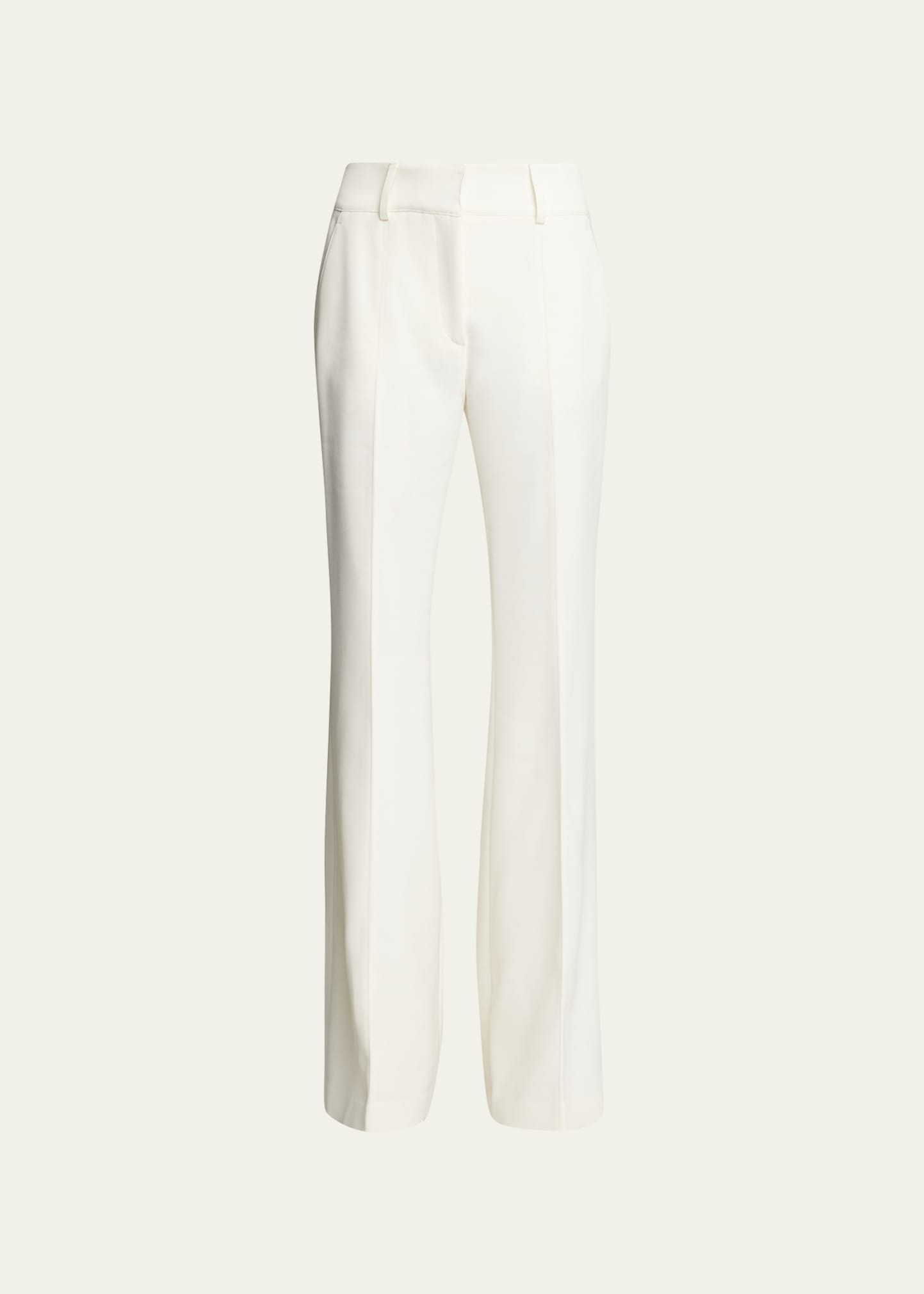 Gabriela Hearst Rhein Wool Tailored Trousers In Ivory