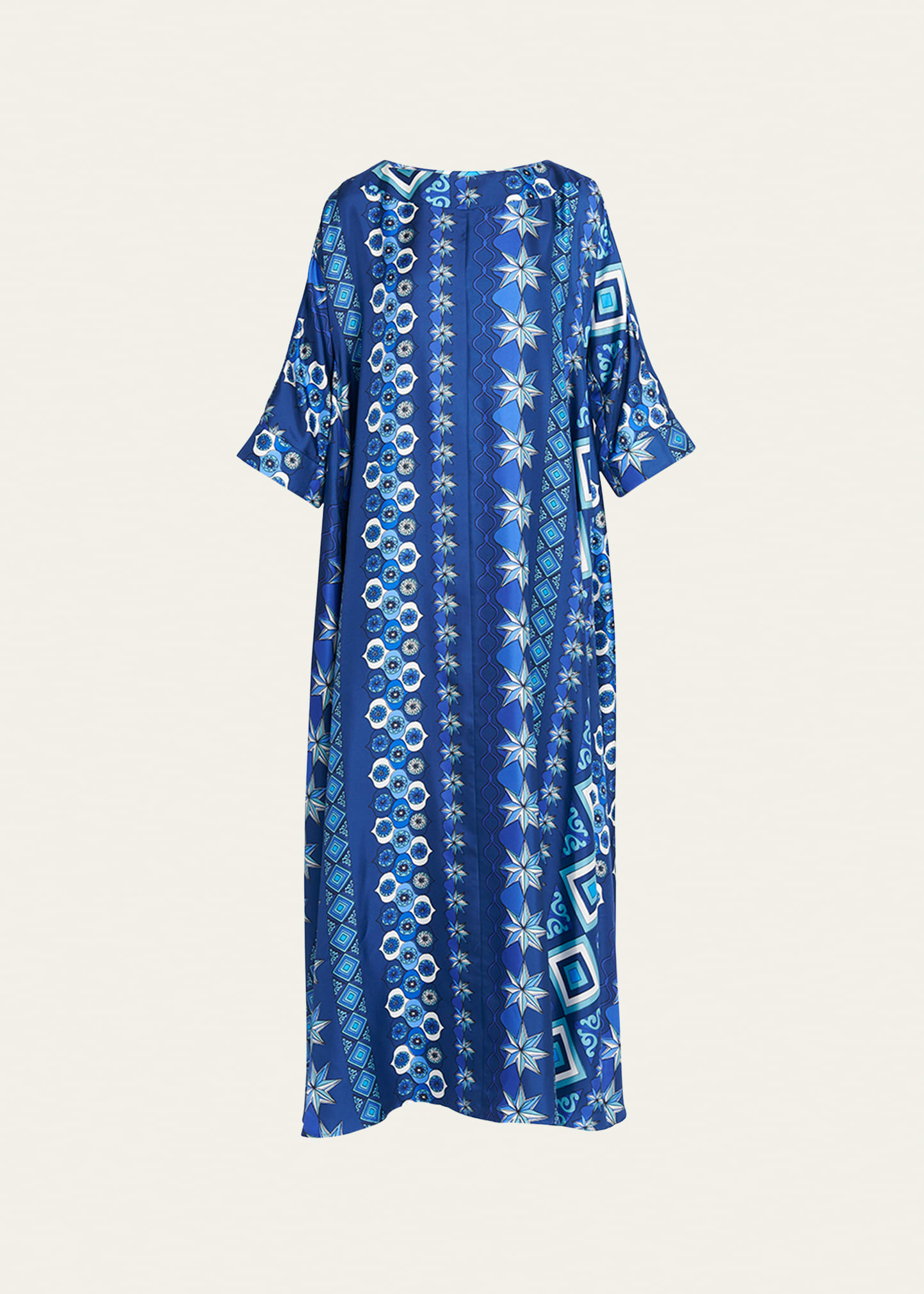 La Doublej Maxikleid Mit Muumu-print In Costiera