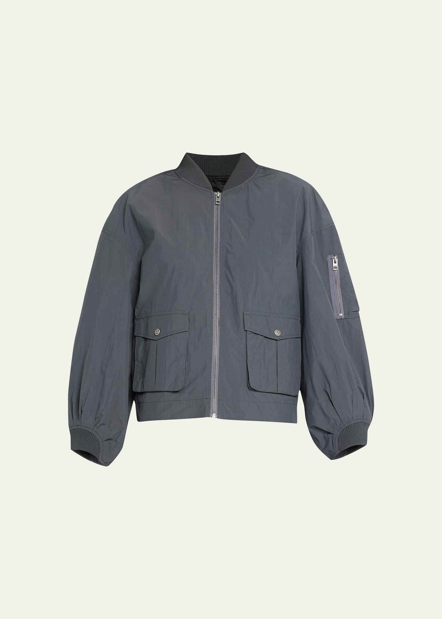 Ksubi Elemental Cropped Bomber Jacket In Black