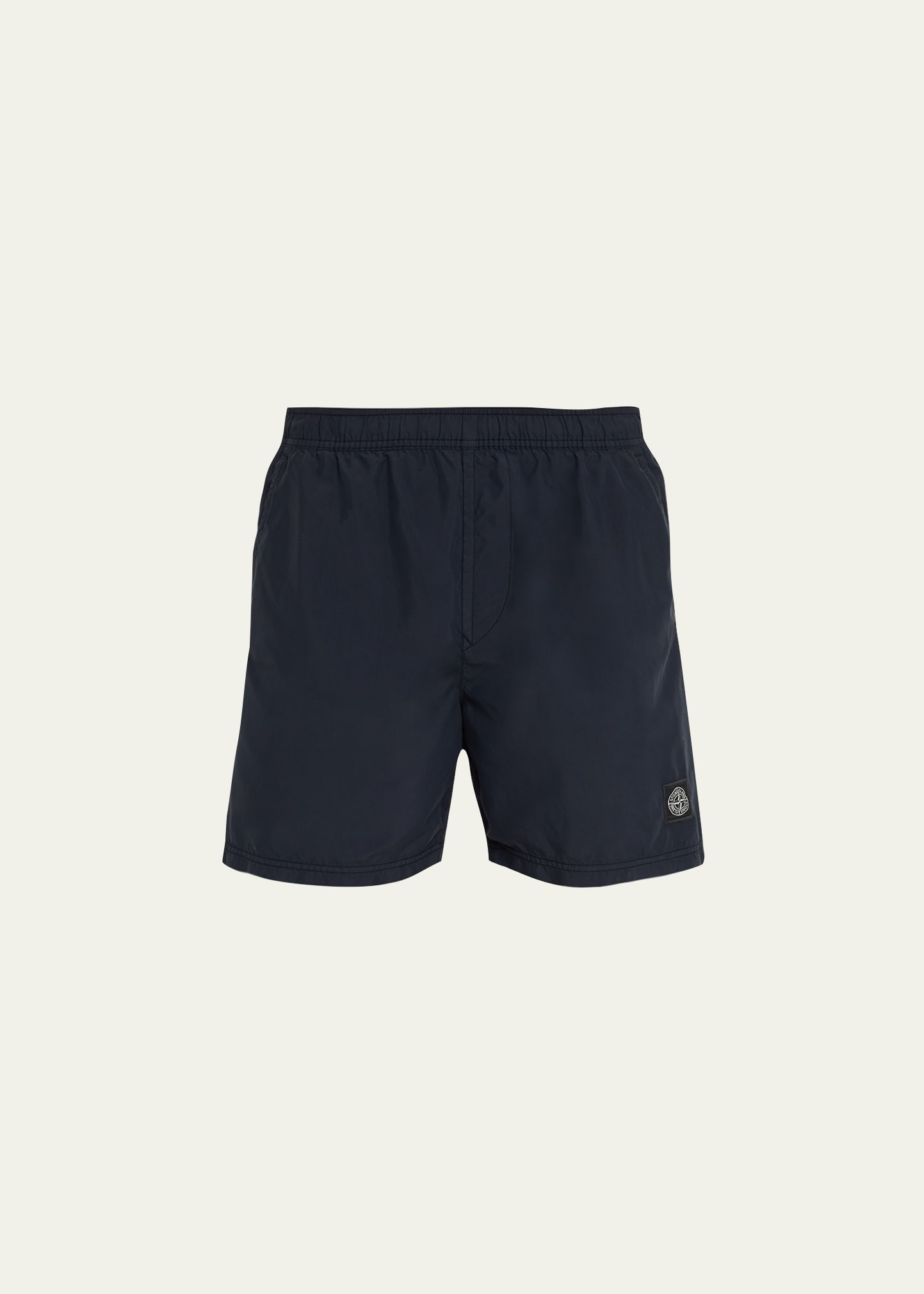 Stone Island Elastic Waist Swimming Shorts In Blue