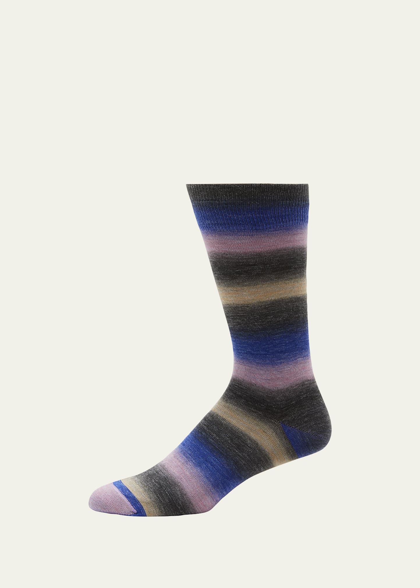 Men's Bespoke Ombre Stripe Crew Socks