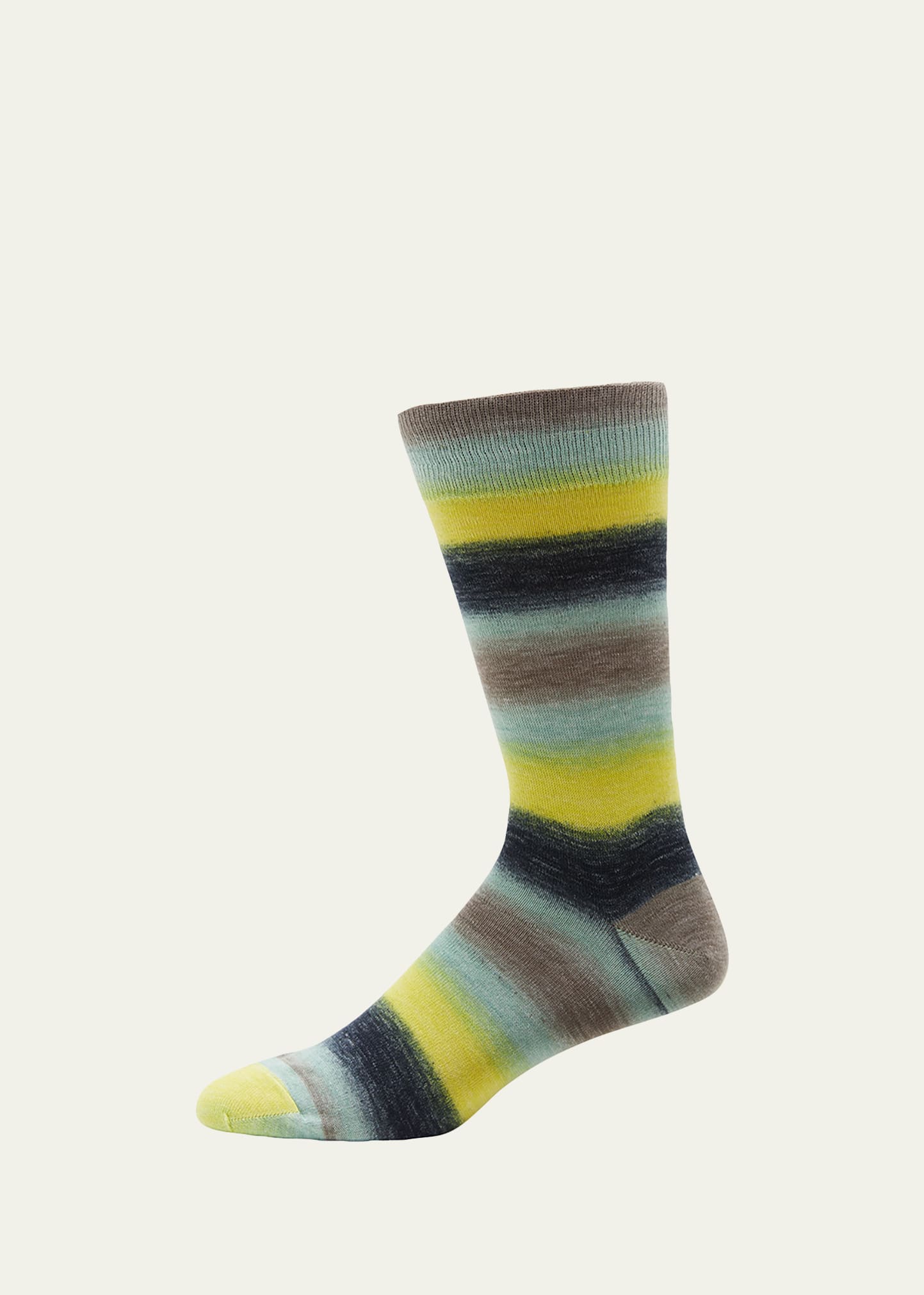 Men's Bespoke Ombre Stripe Crew Socks