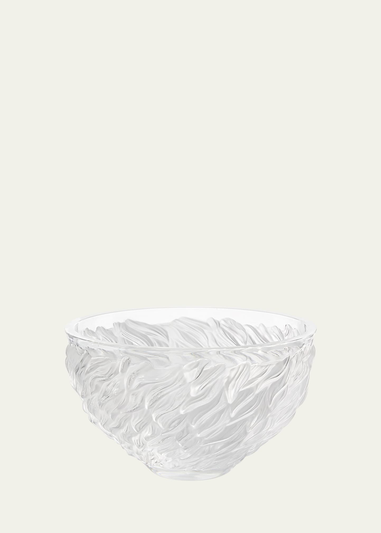 Lalique Fourrure Bowl In Transparent