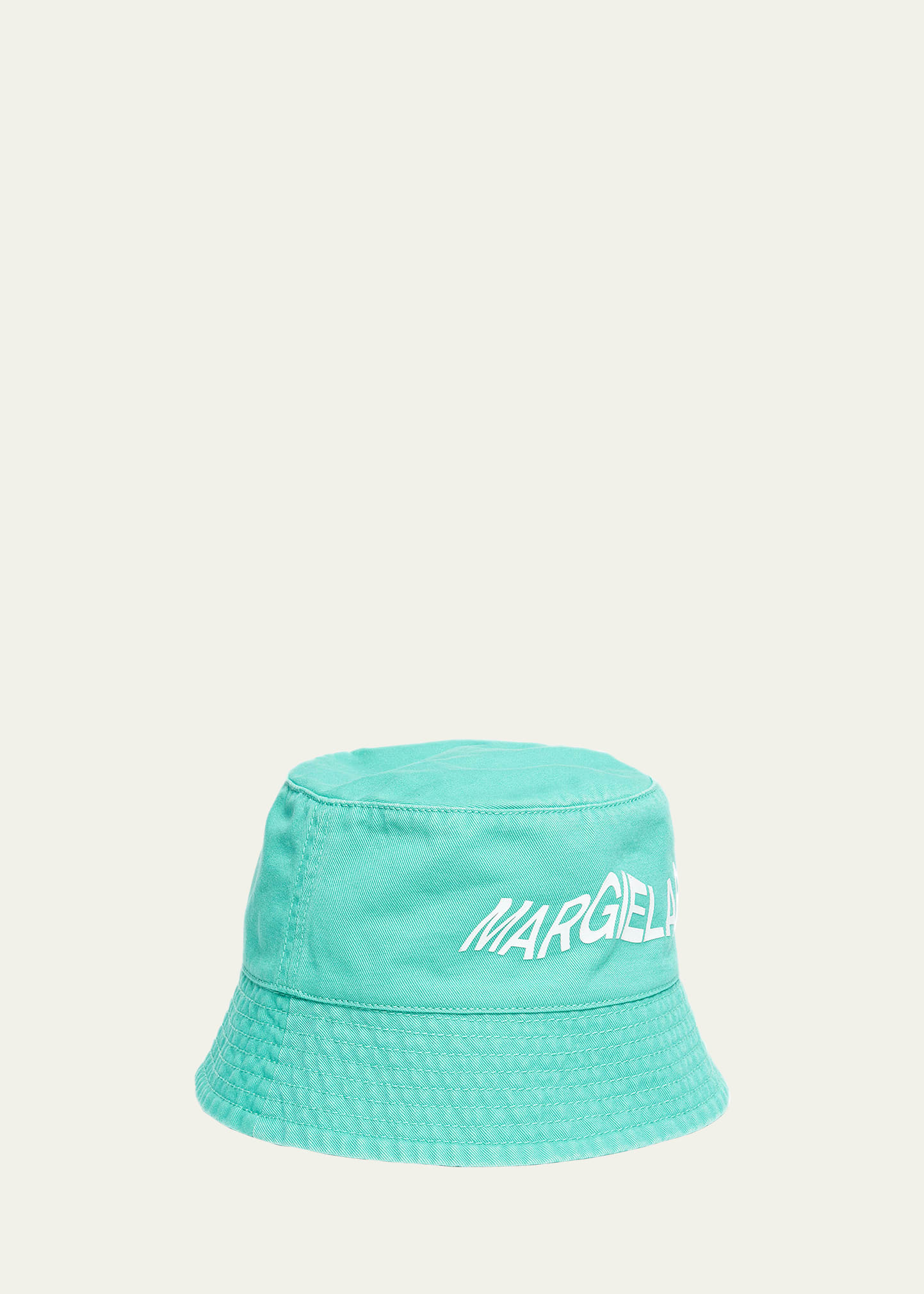 Kid's Logo-print Bucket Hat In Aqua