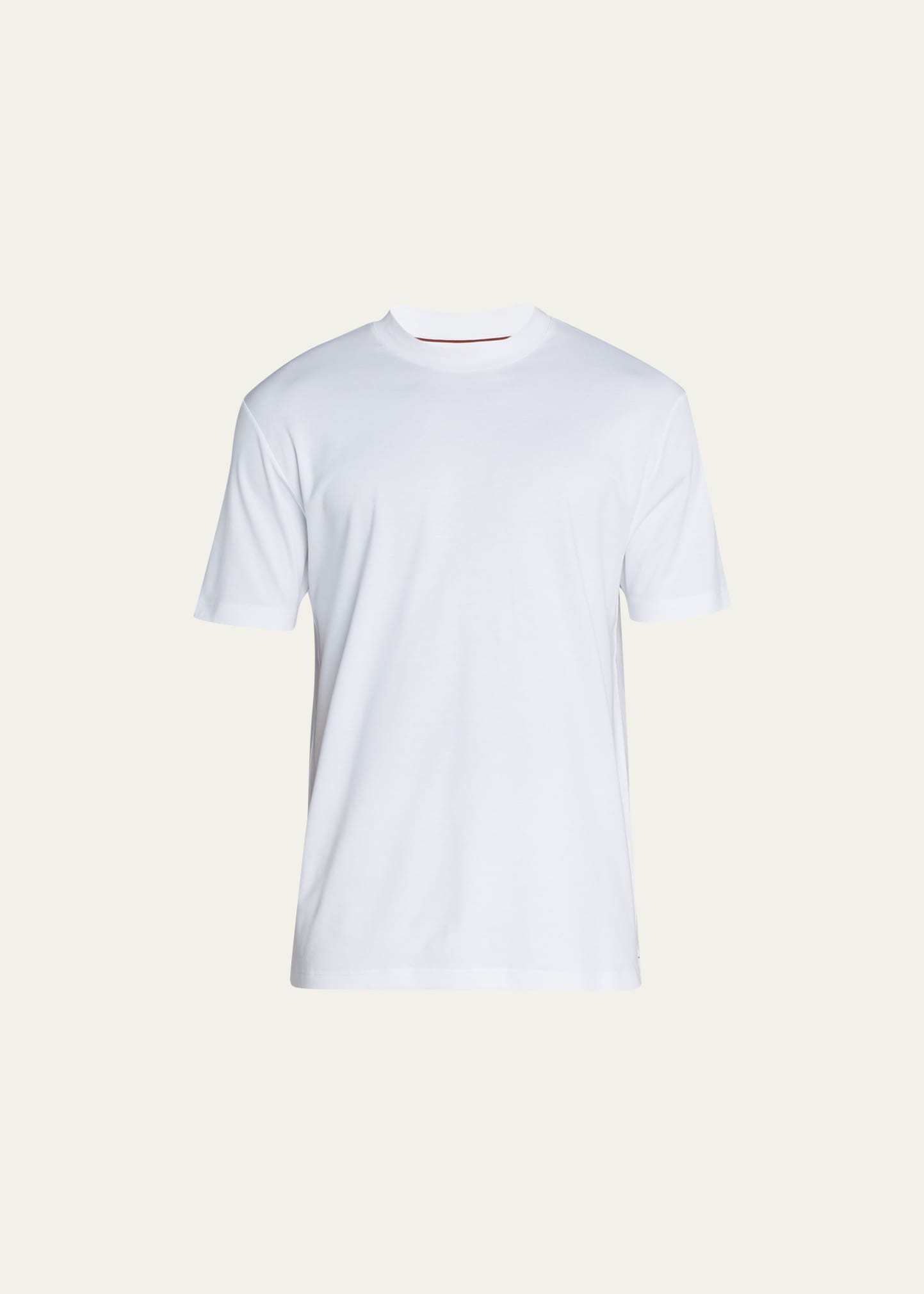 Loro Piana Men's Jersey Cotton Crewneck T-shirt In 1005 Optical Whit