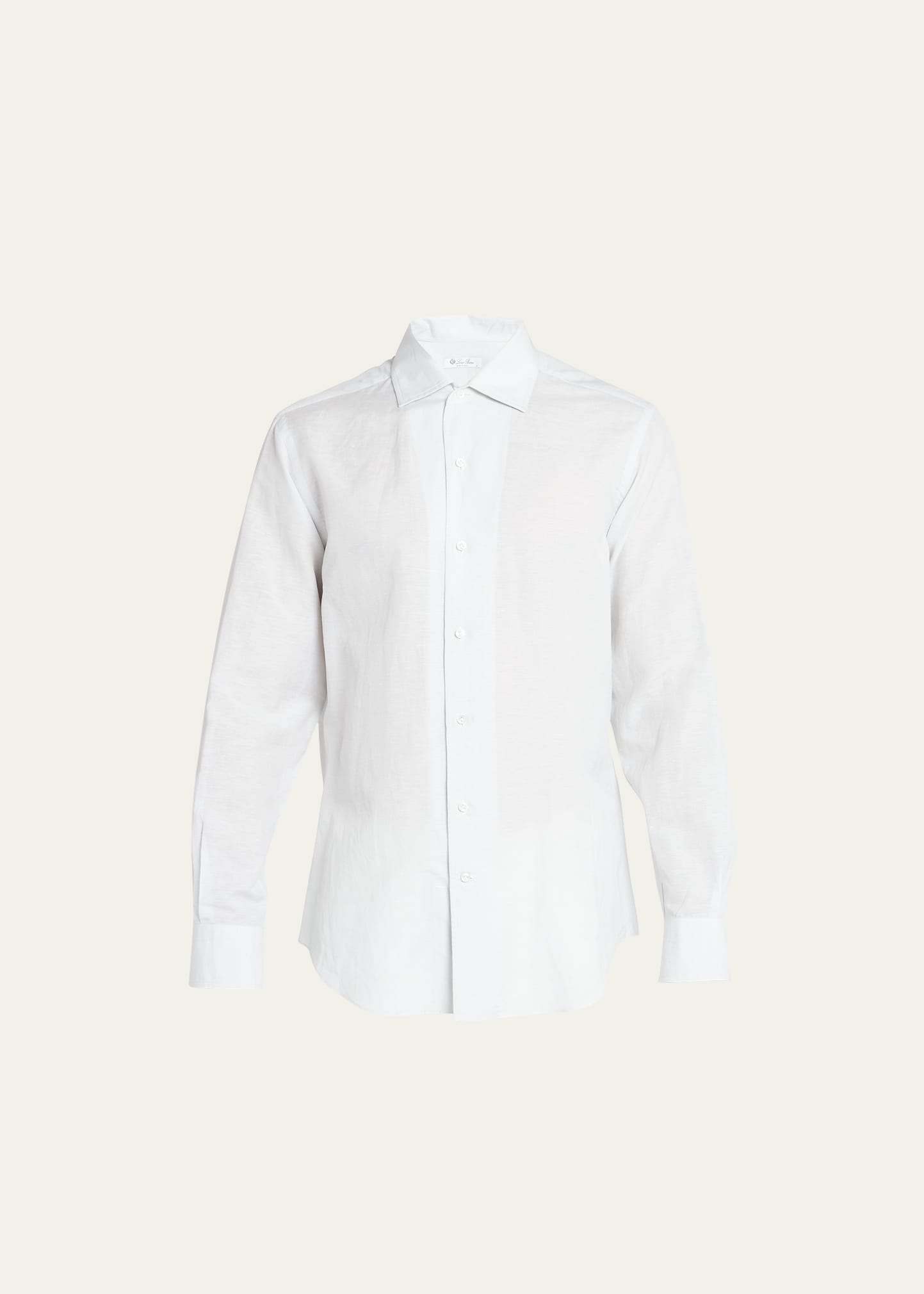 Loro Piana Andre Silk Shirt In M853 Salt