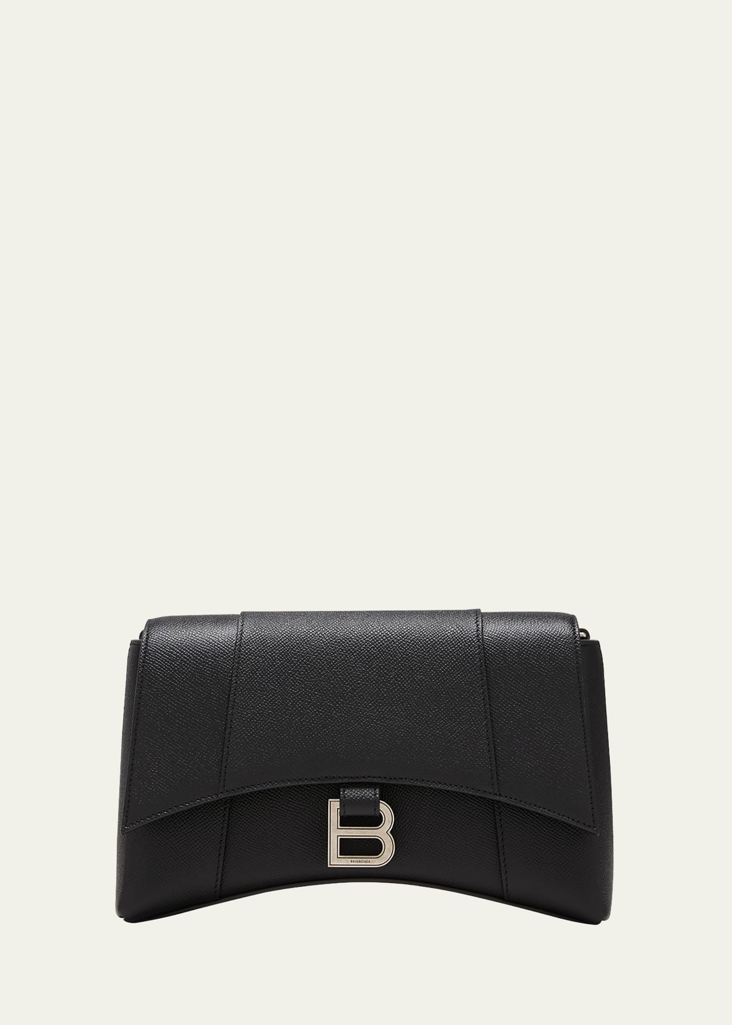 Shop Balenciaga Men's Downtown Xs Crossbody Bag In Black
