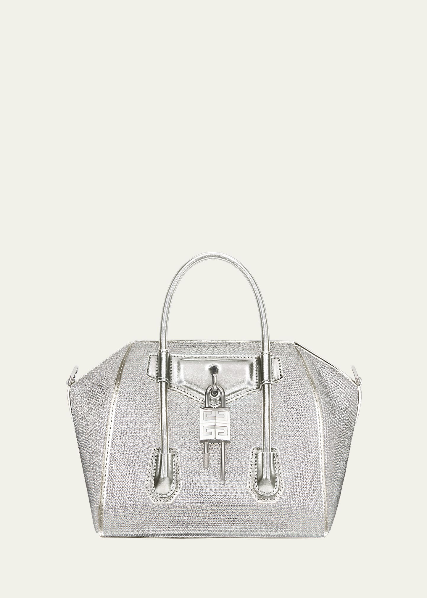 Antigona Lock Mini Embellished Tote Bag in Gold - Givenchy