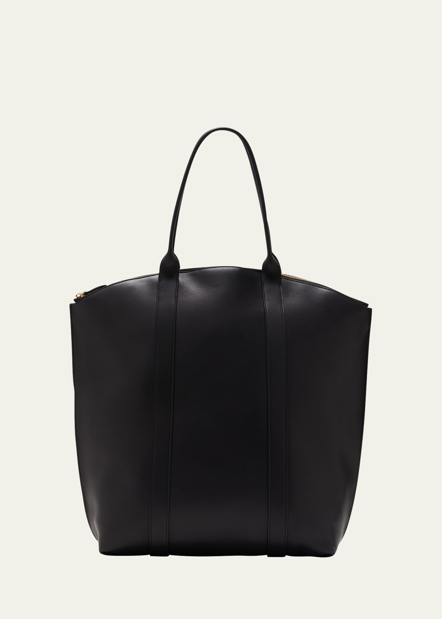 The Row Men's Dante Leather Tote Bag, Xl In Black Shg