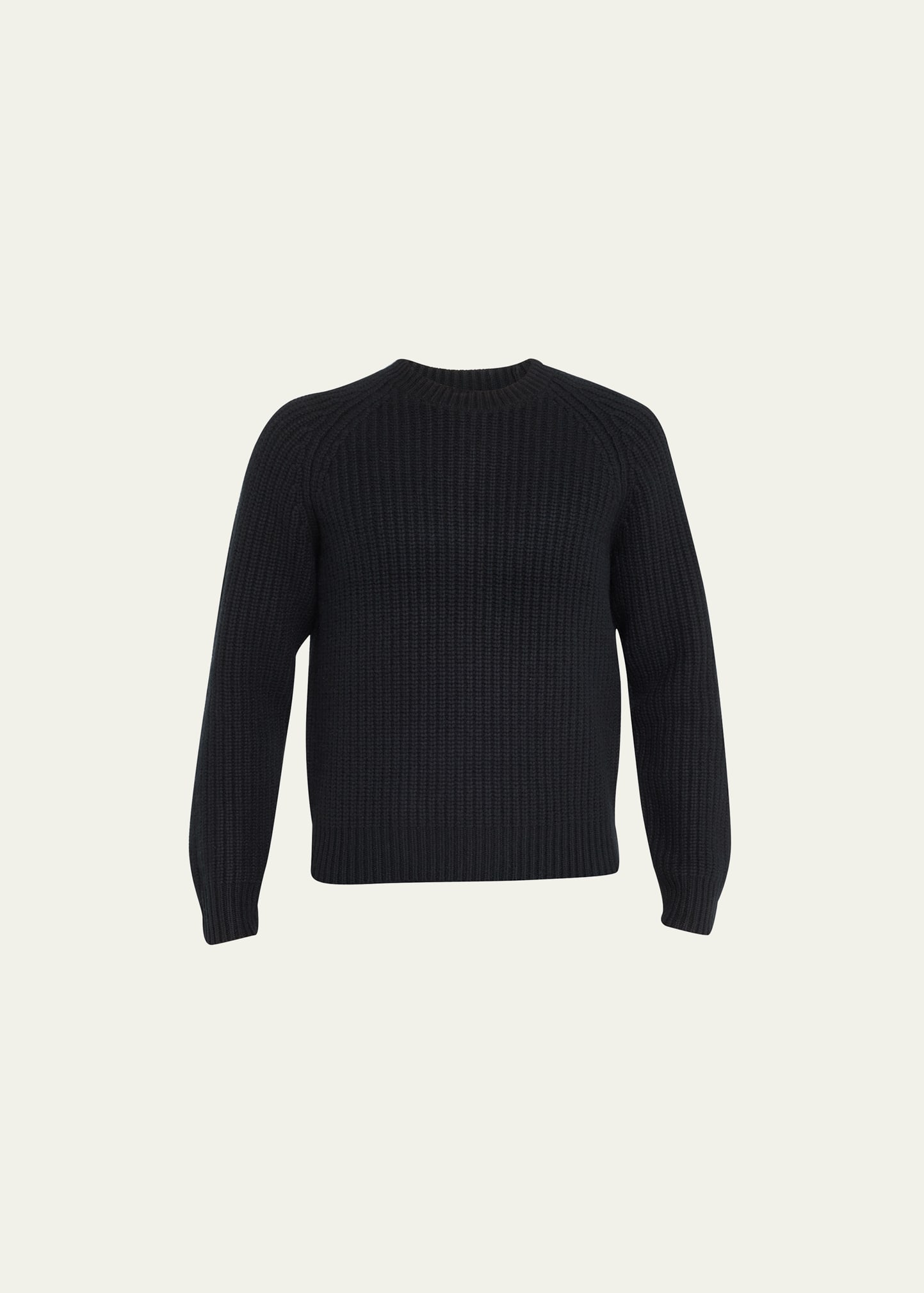 Nili Lotan Men's Caleb Cashmere English Rib Sweater In Black