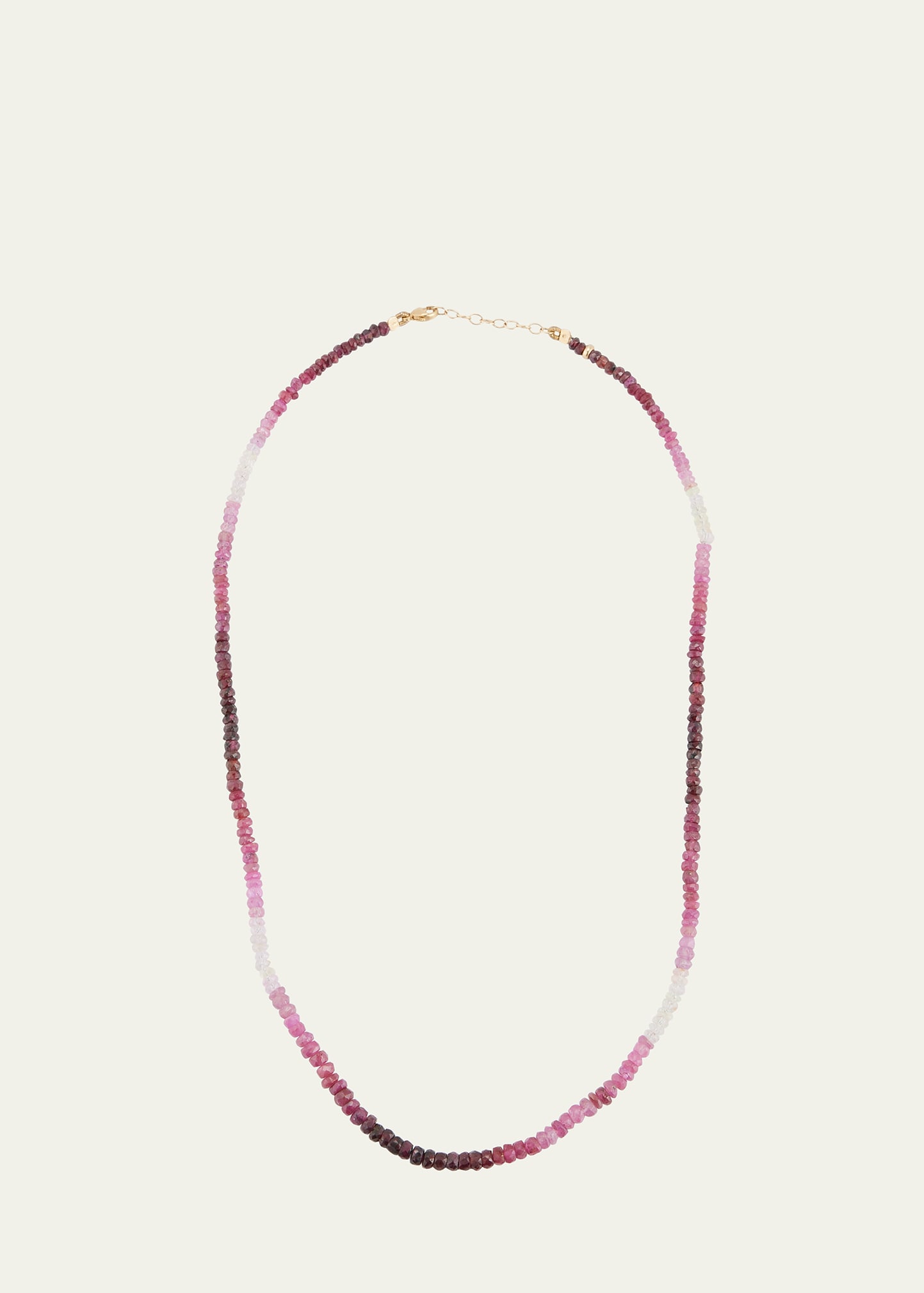 Jia Jia Ombre Ruby Bead Necklace In Ruby Multi