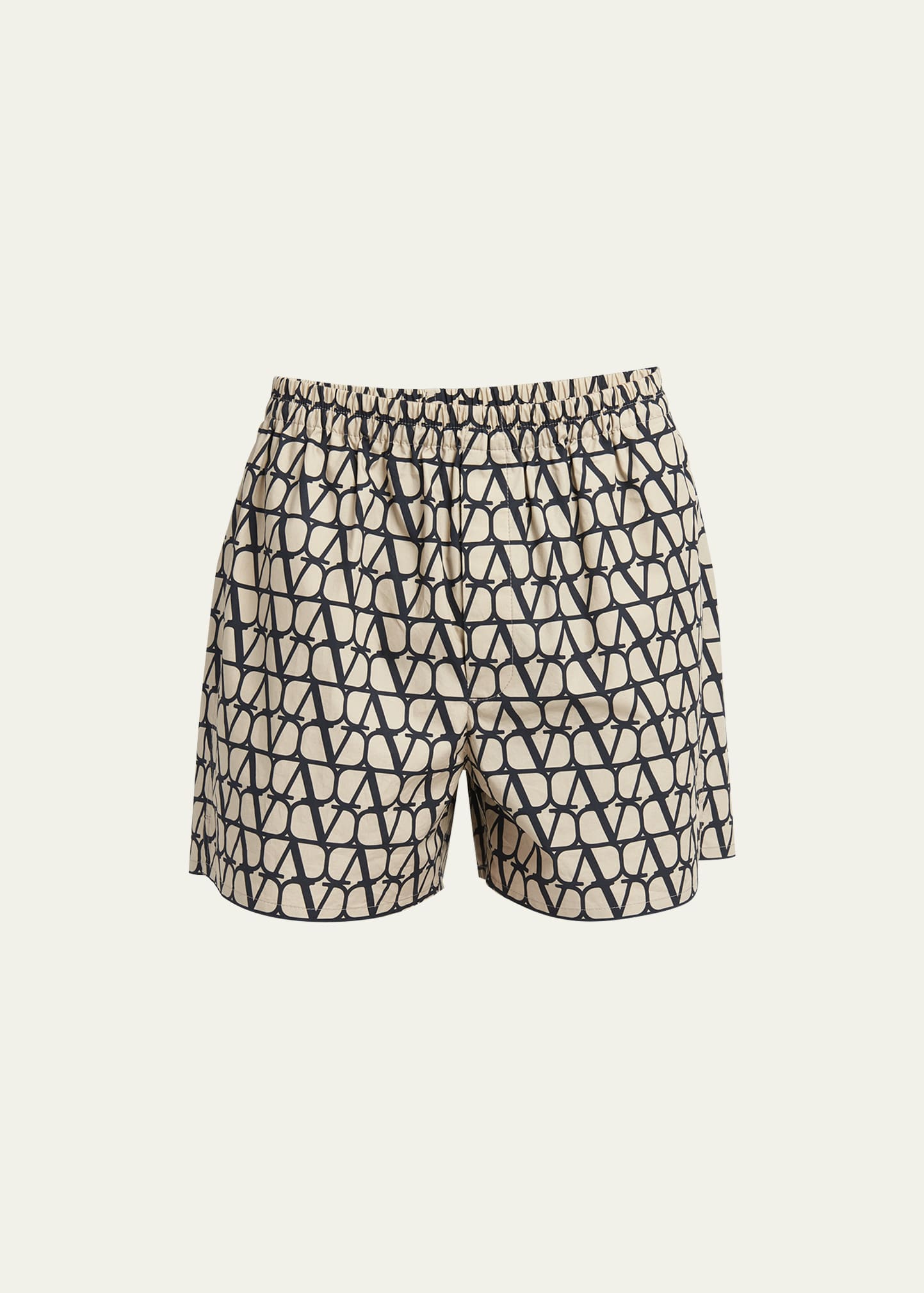 Valentino Toile Iconographe-print Knee-length Shorts In Brown Multi