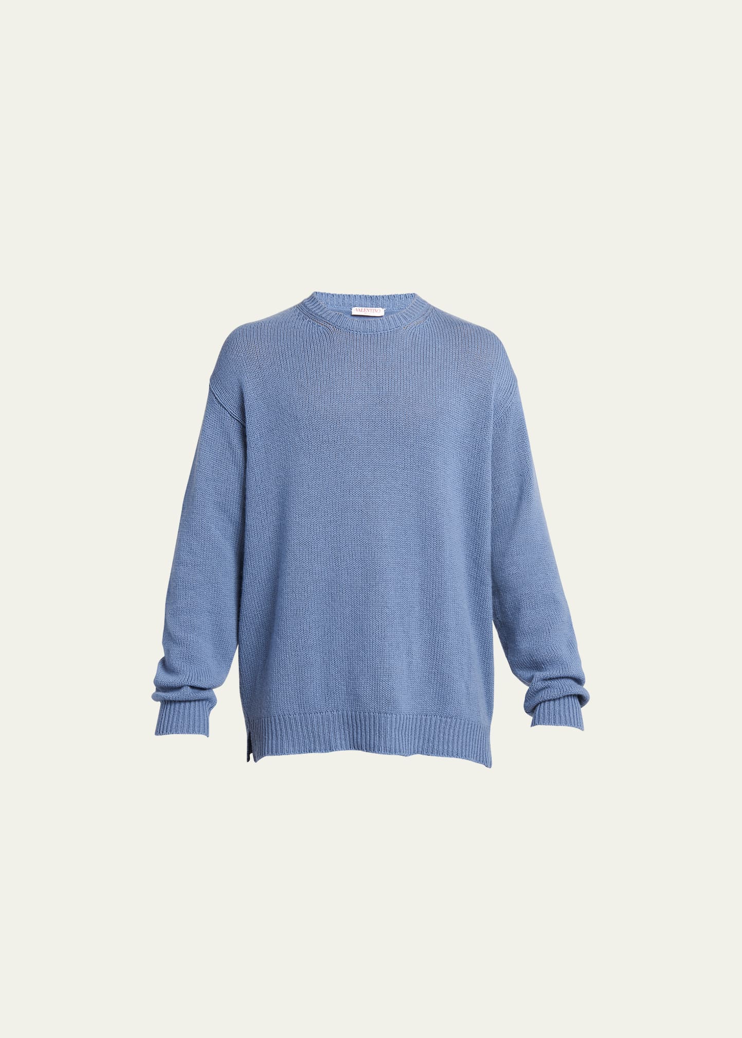 Valentino Men's Basic Cashmere Sweater In Stone