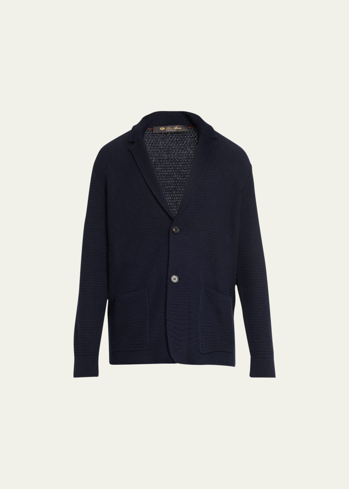 Loro Piana Silk And Linen-blend Cardigan In Blue