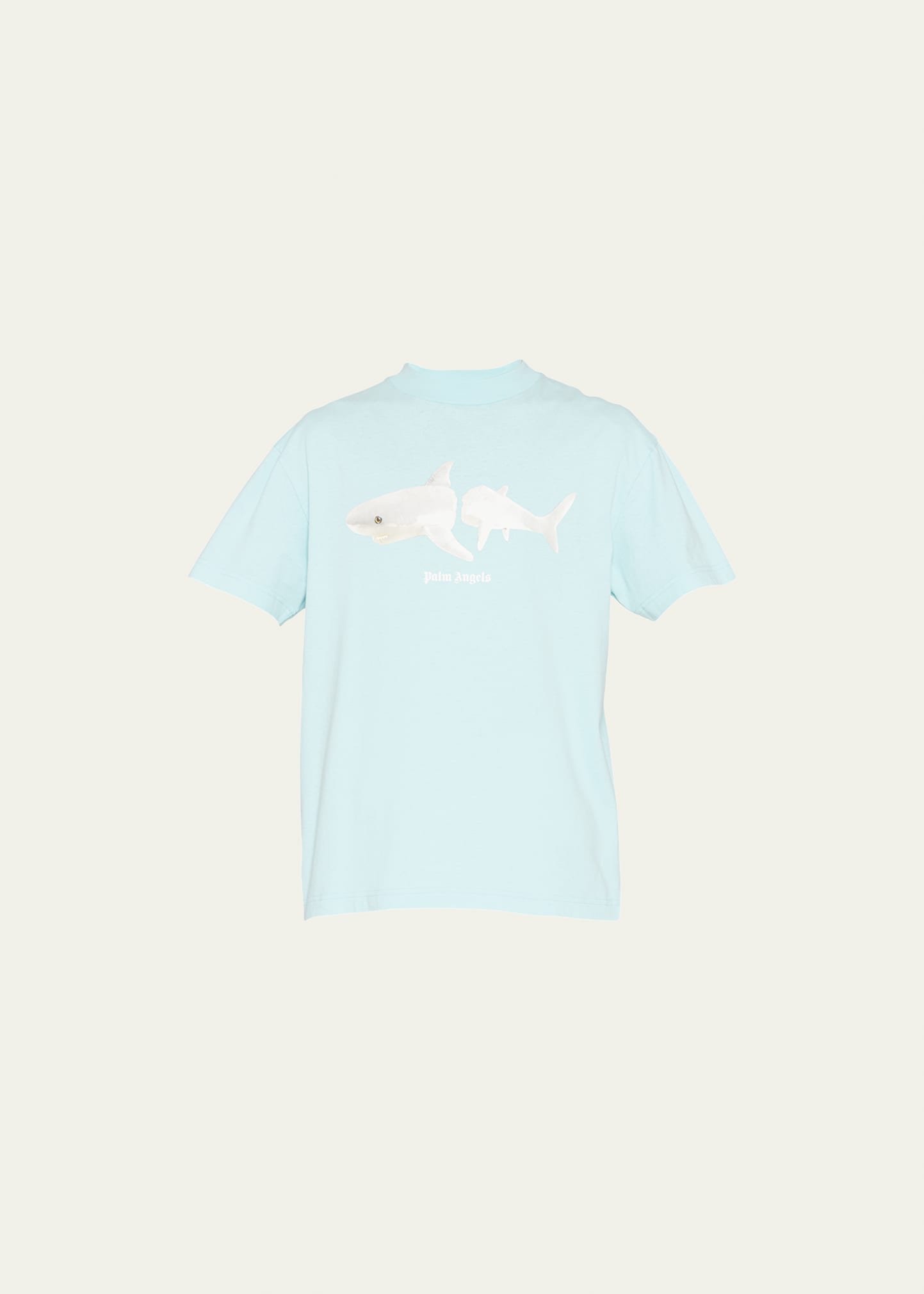 Palm Angels Men's Ripped-Shark Graphic T-Shirt