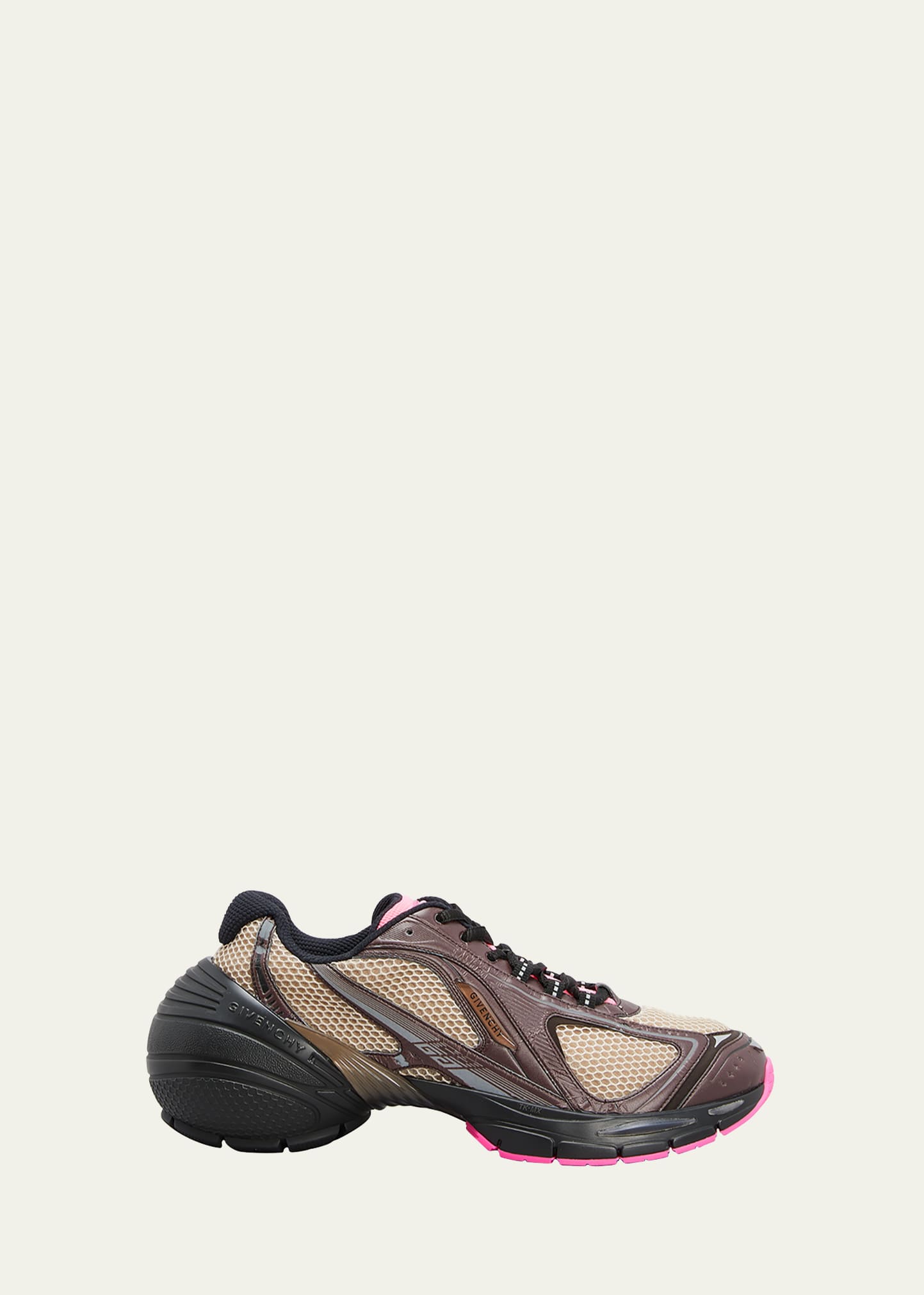 Givenchy Tk-mx Runner Low-top Sneakers In Brown/pink