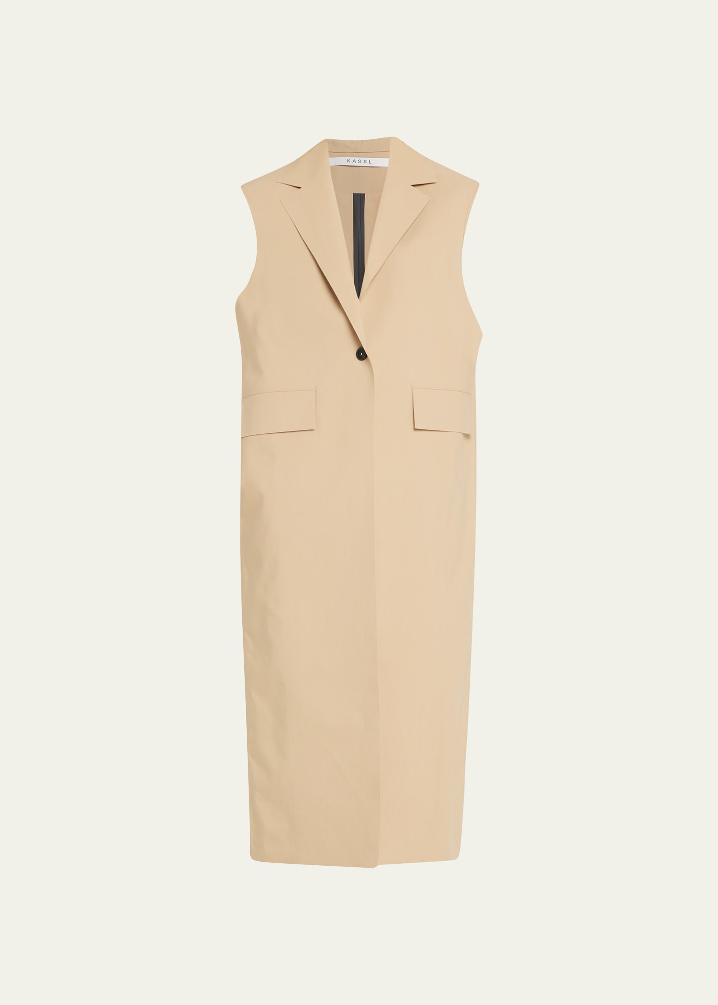 Sleeveless Long Trench Coat