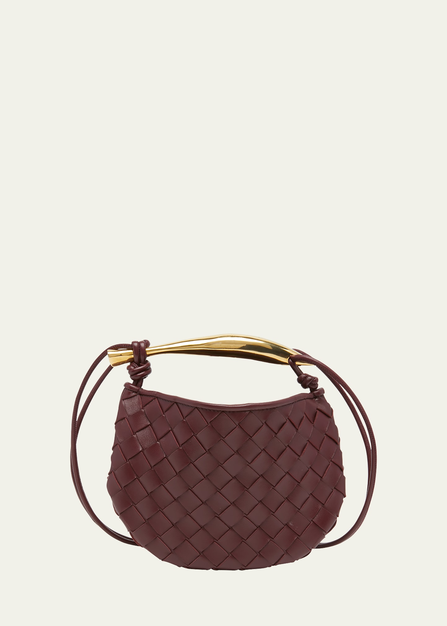 Bottega Veneta Mini Leather Sardine Cross-body Bag In 2250 Barolo-m Bra