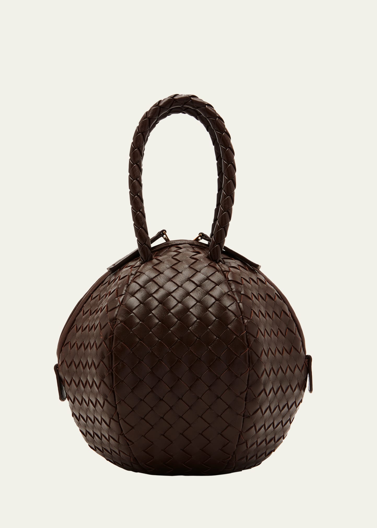 Bottega Veneta Mava Intrecciato Lambskin Top-handle Bag In 2019