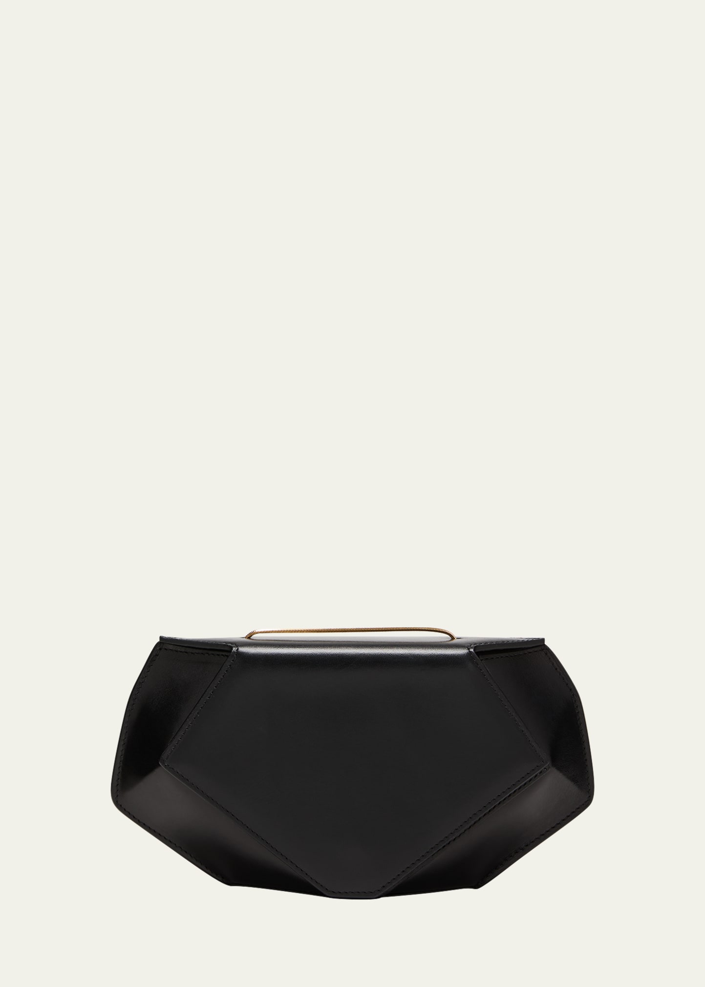THE ROW MAE EVENING CLUTCH BAG IN LEATHER