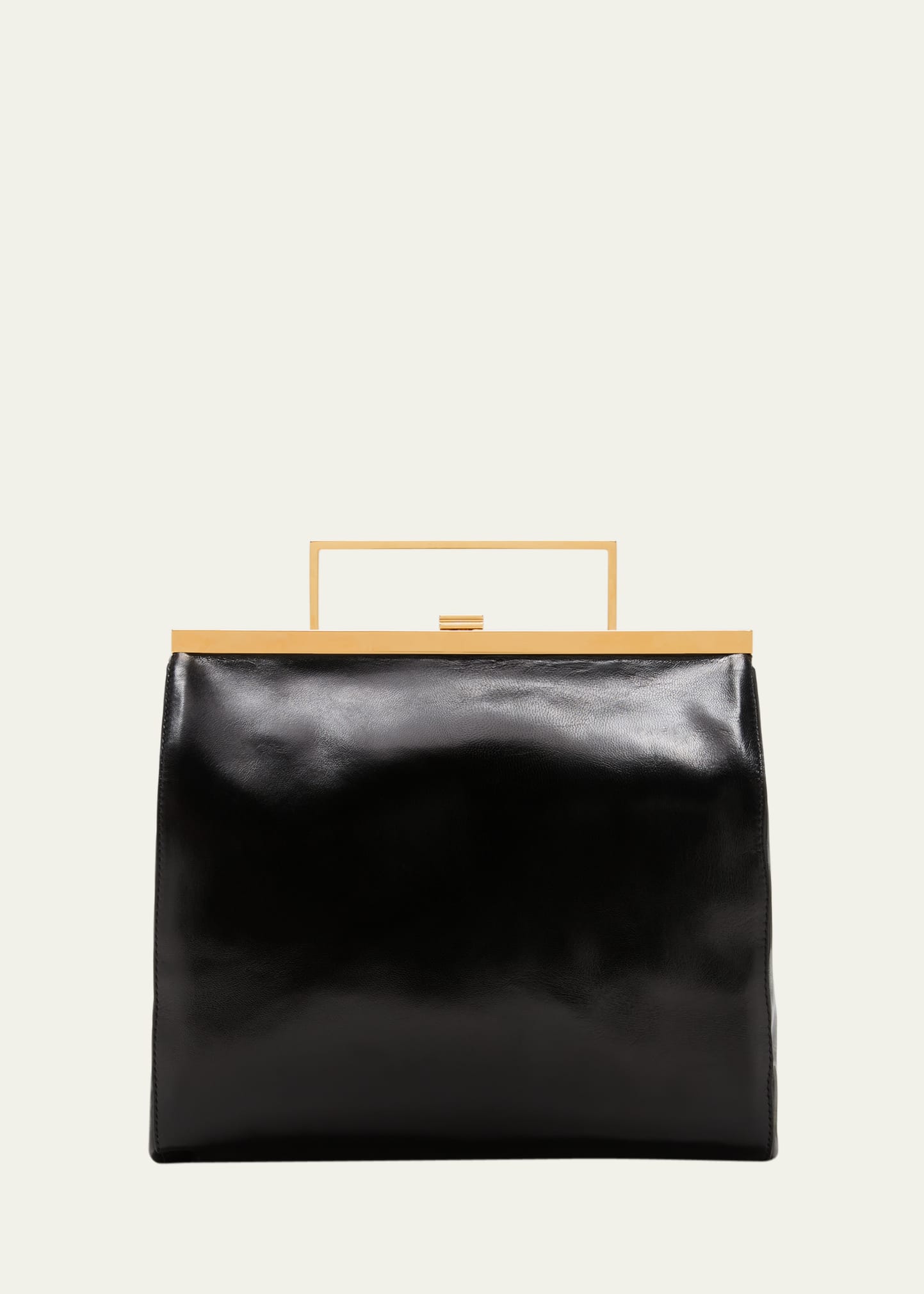 The Row Harper Top-handle Bag In Leather In Black | ModeSens