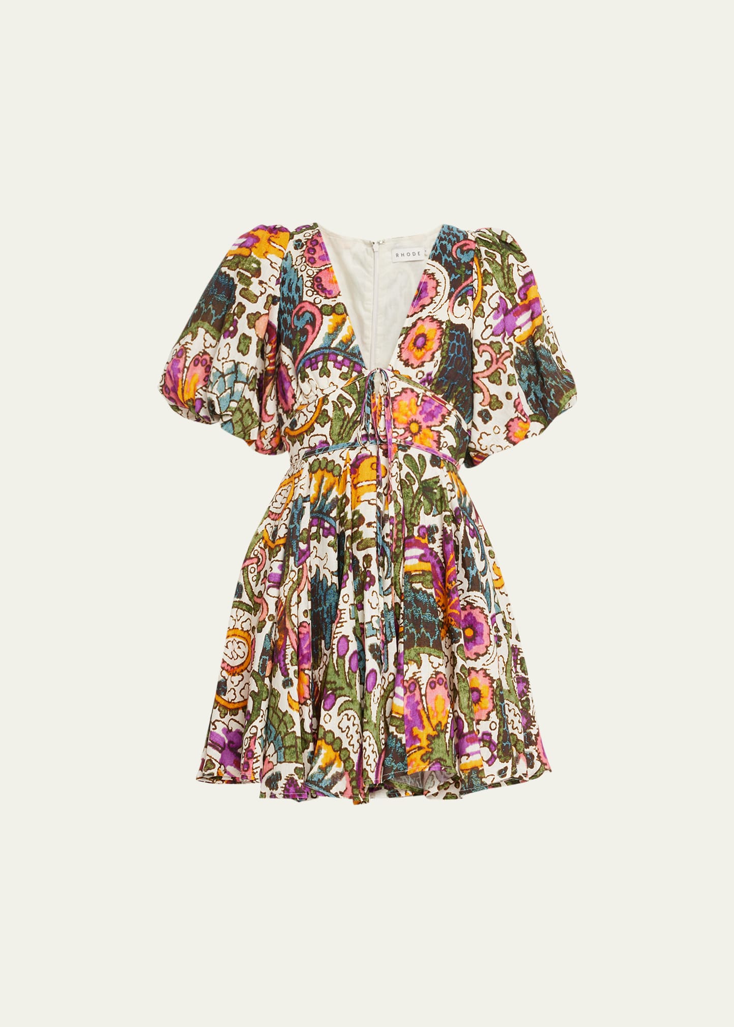 Rhode Augustina Printed Dress In Lamu Grande