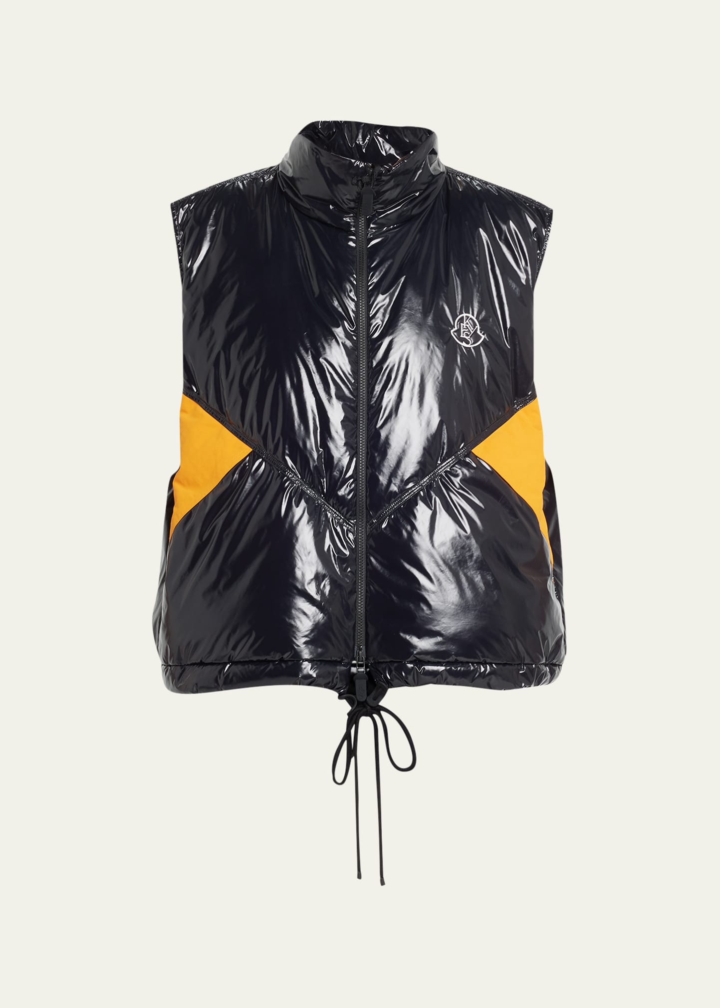 Shop Moncler Genius X Alicia Keys Chelsea Colorblock Puffer Vest In Black