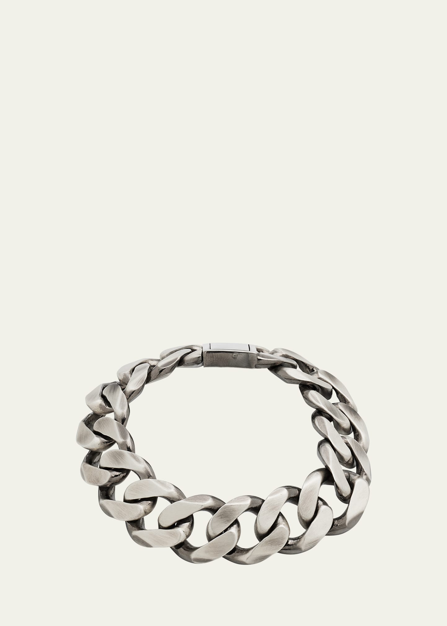 Lois Sasson Design Men's Sterling Silver Cuban Link Bracelet In ...