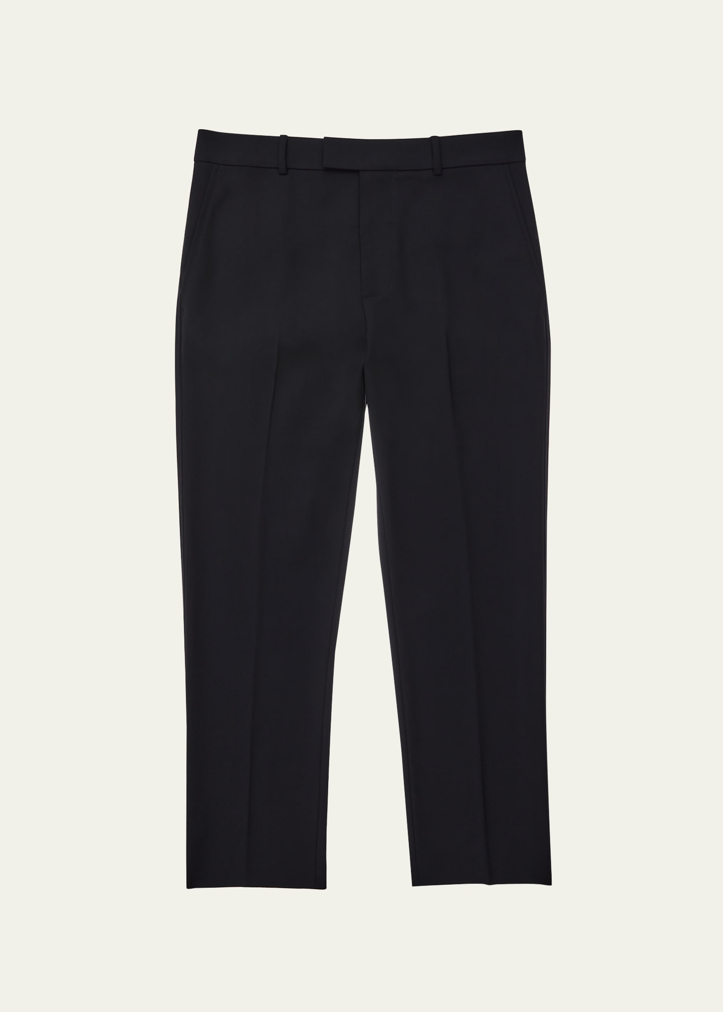 Men's Straight Leg Wool Trousers